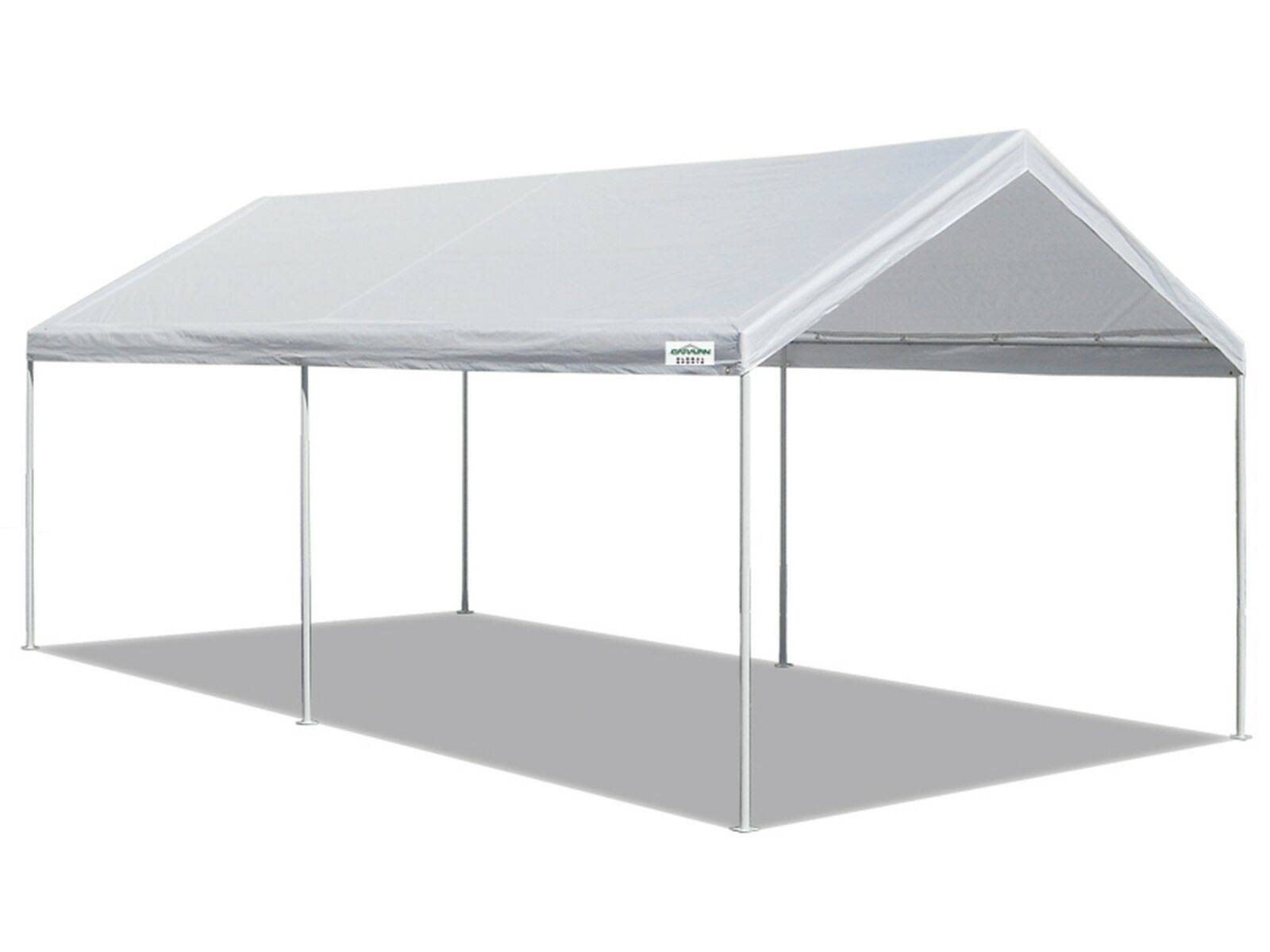 10x20 ft. Heavyduty Canopy Tent Steel Carport Garage Car Shelter Portable White