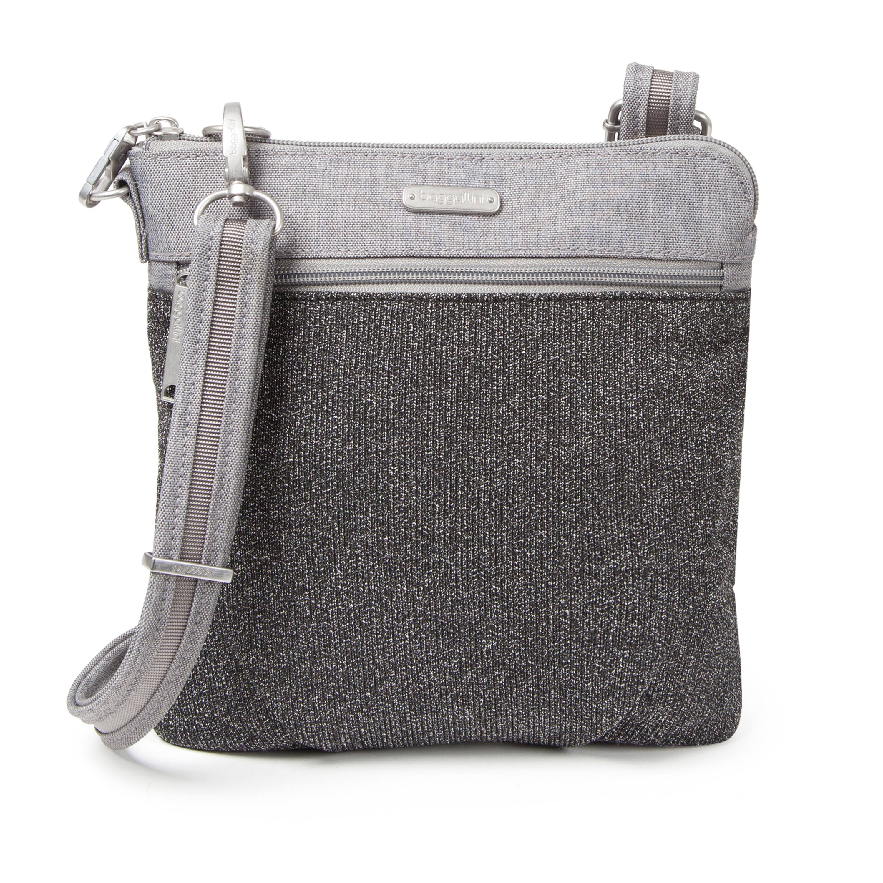 Baggallini Anti Theft Slim Crossbody - Stone
