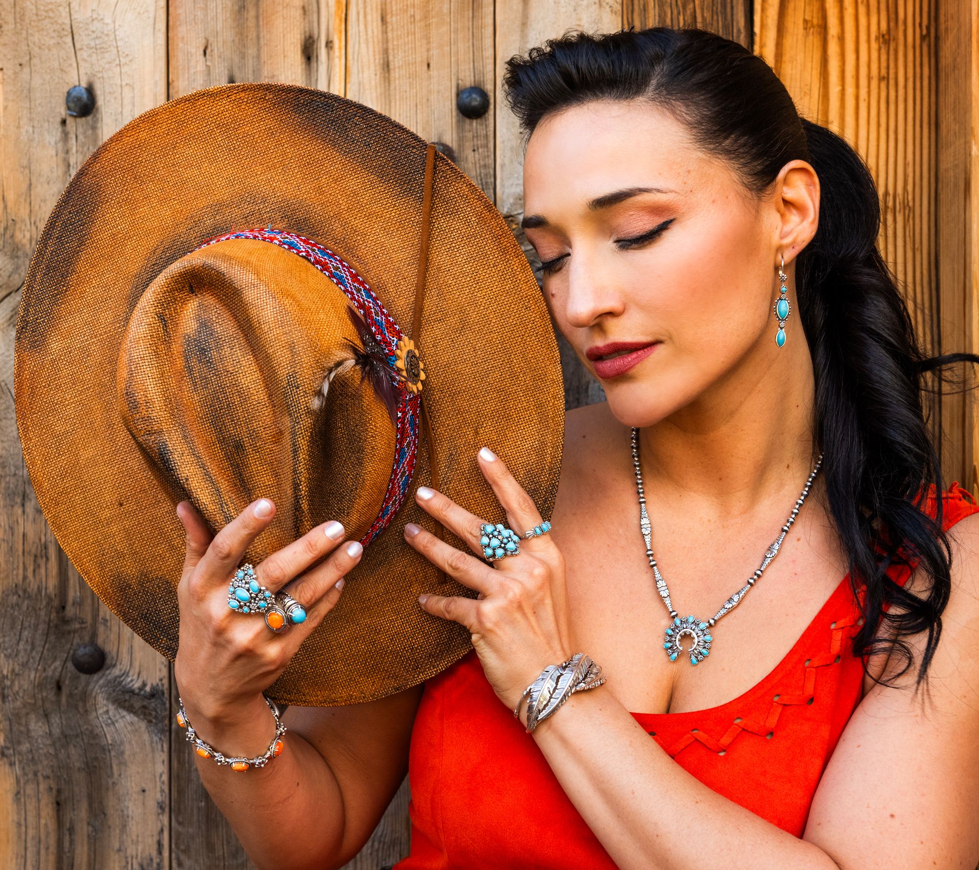 American West Sterling Silver Marquise Gem Leverback Earrings