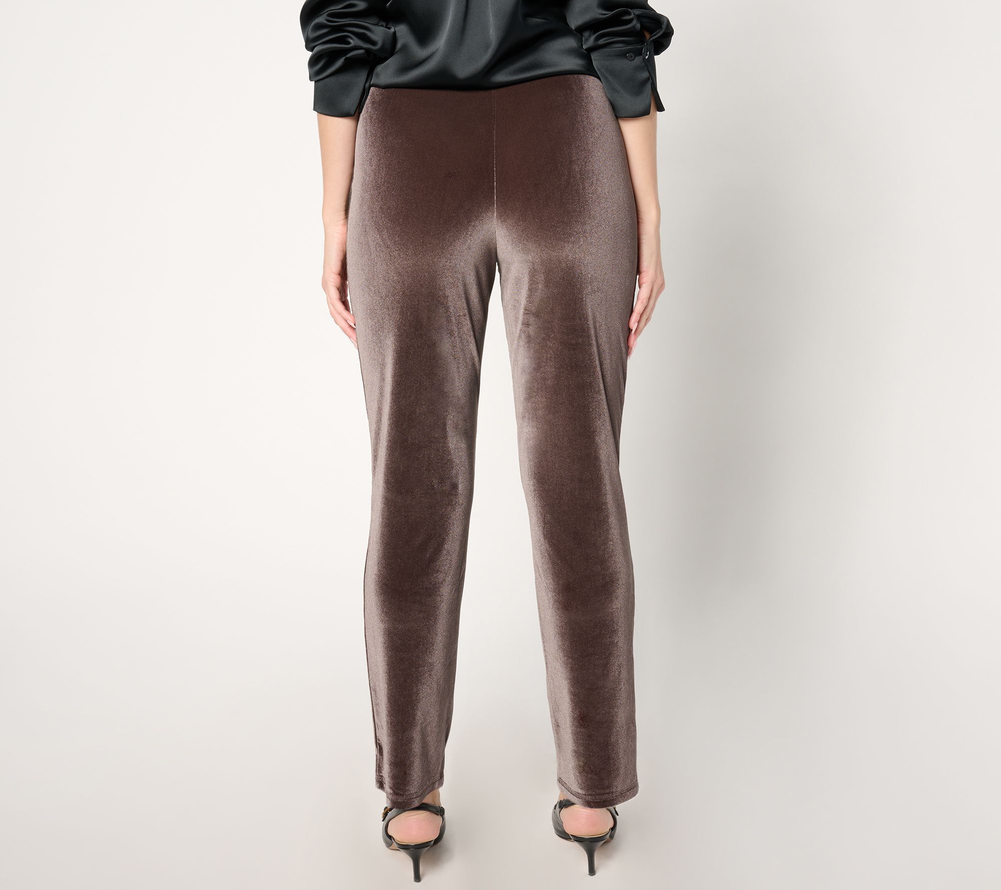 BEAUTIFUL by Lawrence Zarian Petite Velvet Pull-On Cigarette Pant
