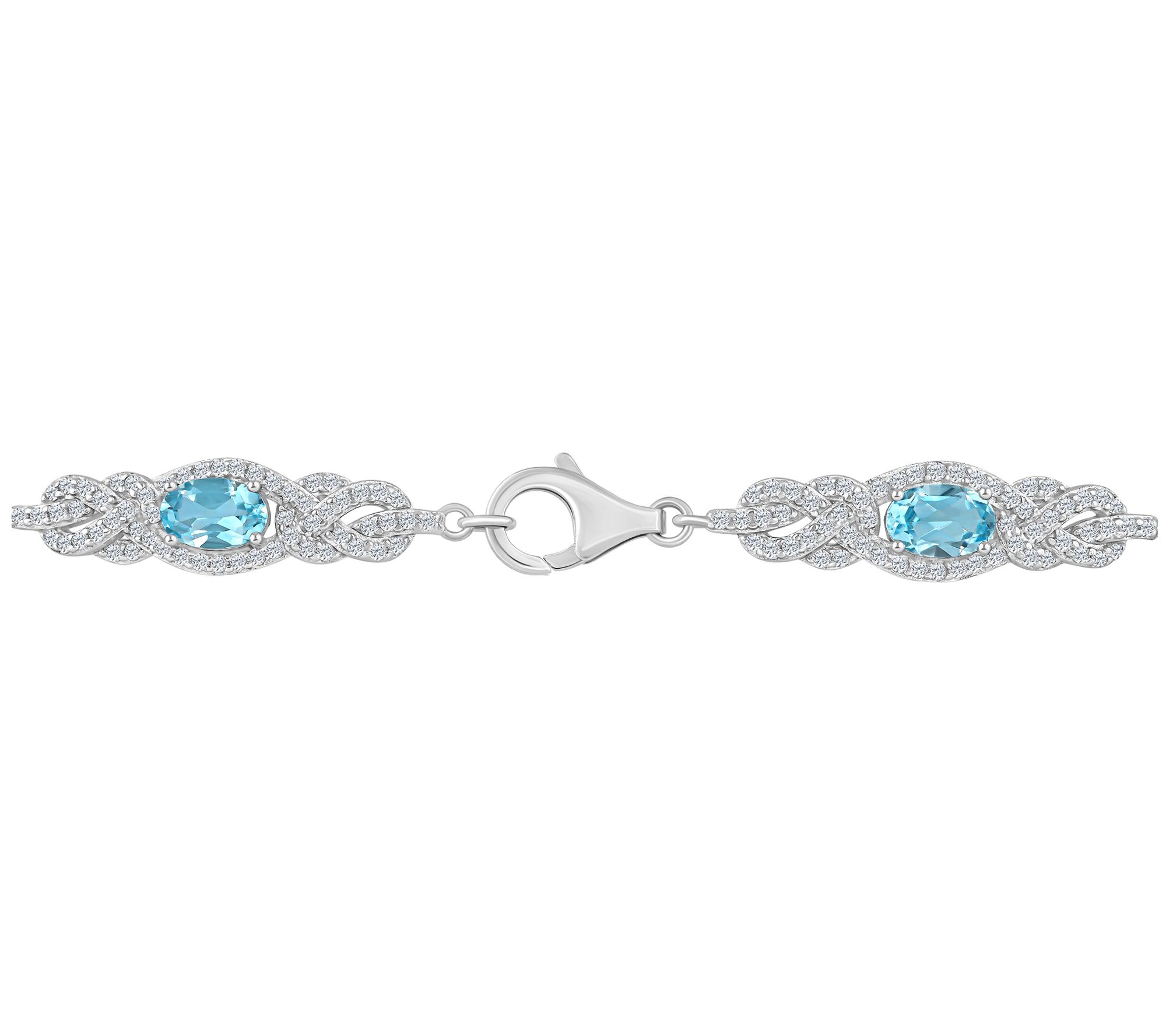 Affinity Gems Multi-Gemstone Tennis Bracelet, Sterling