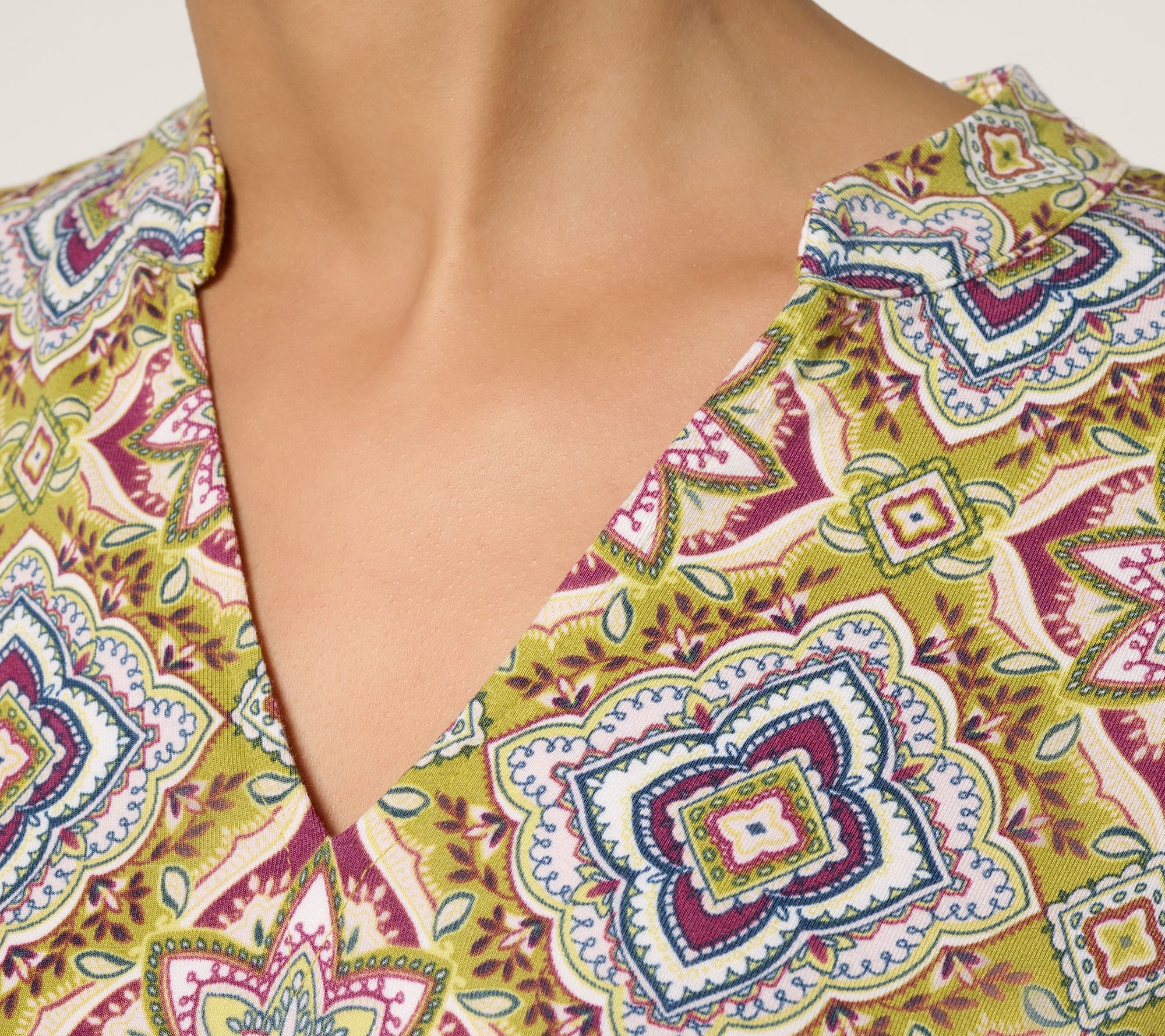 Belle Boho by Kim Gravel Rayon Spandex Southern Star Border Top