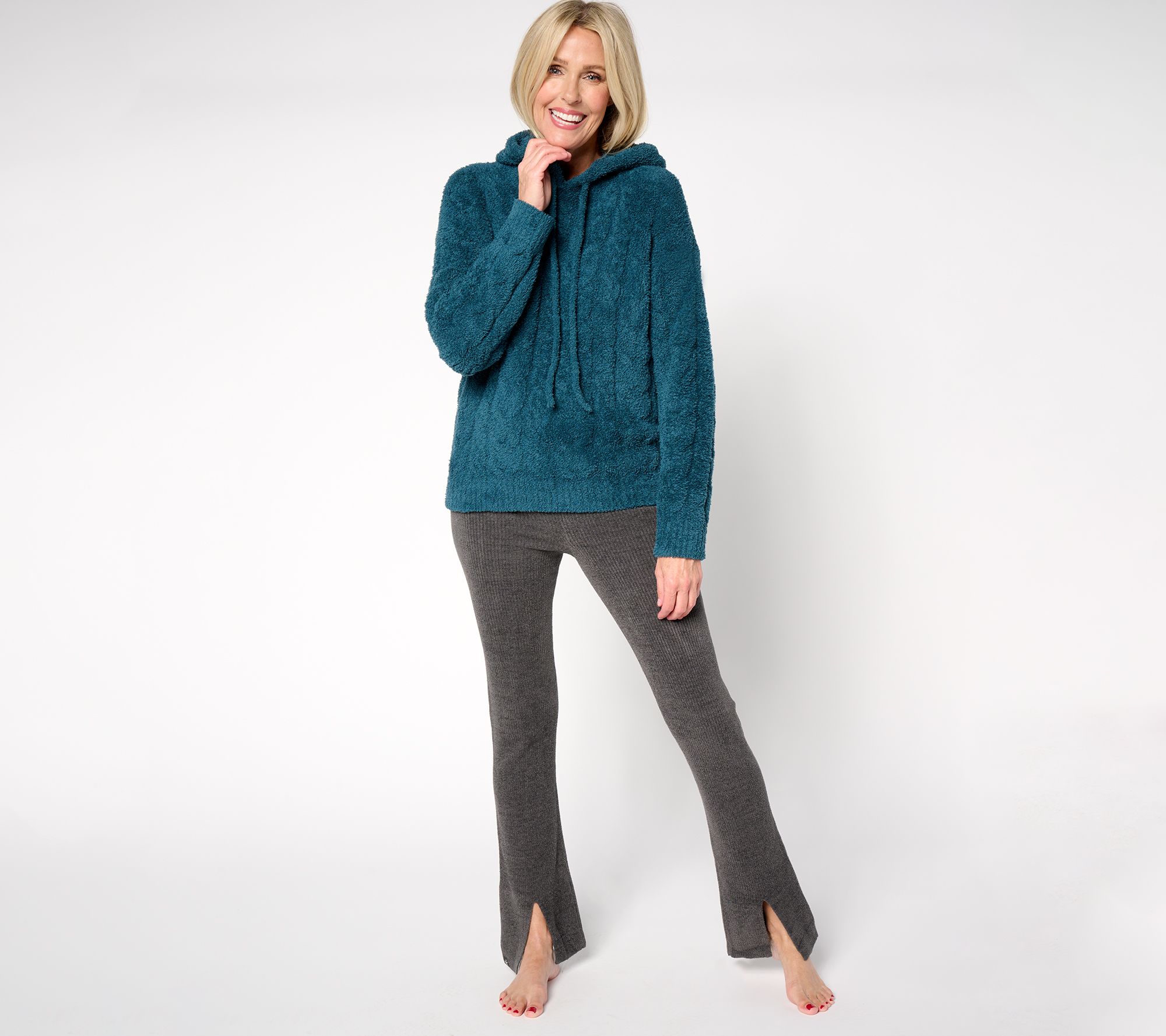Barefoot Dreams CozyChic Cable Teddy Pullover