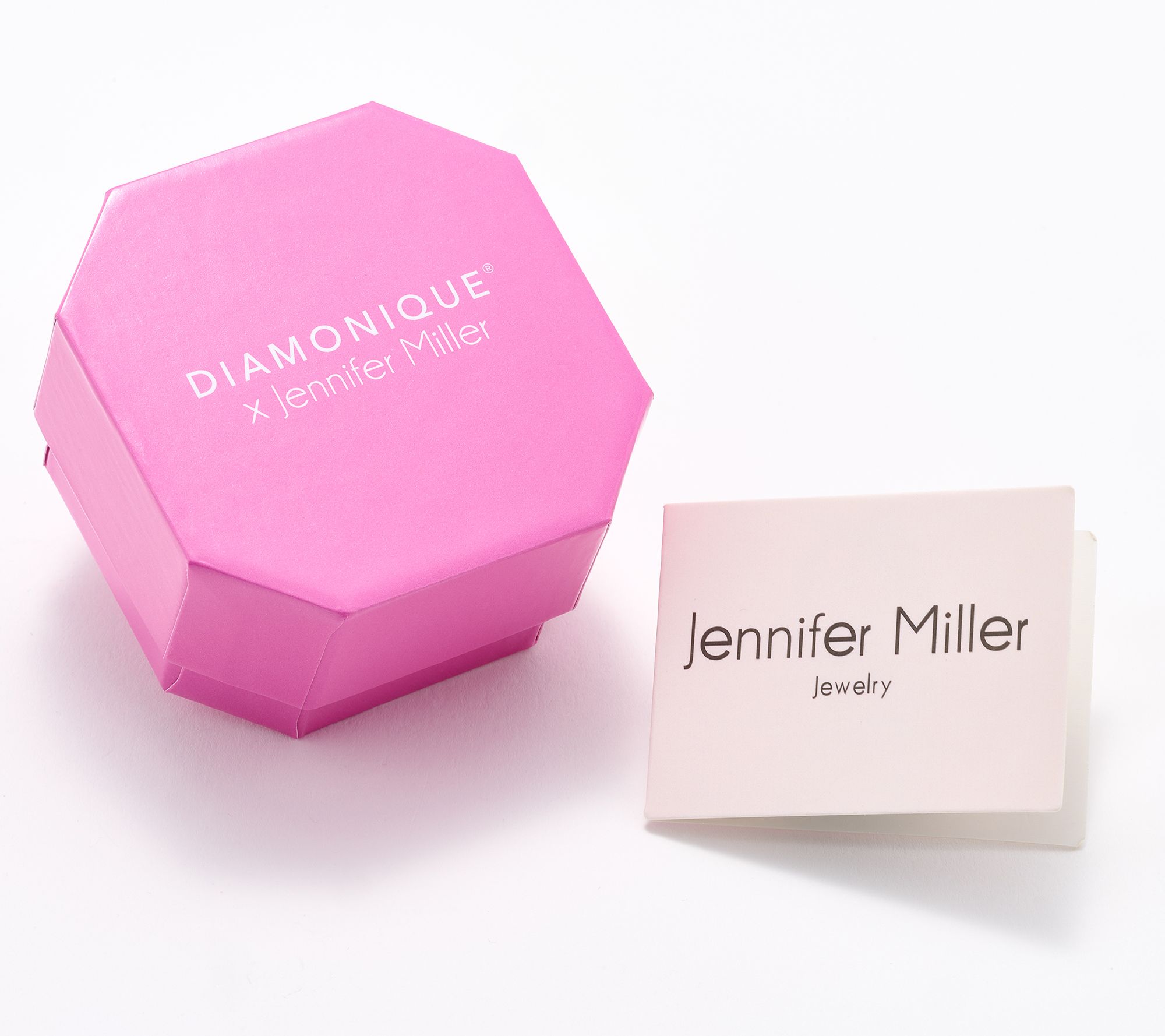 Diamonique x Jennifer Miller Signature Open Heart Necklace, Sterling Silver