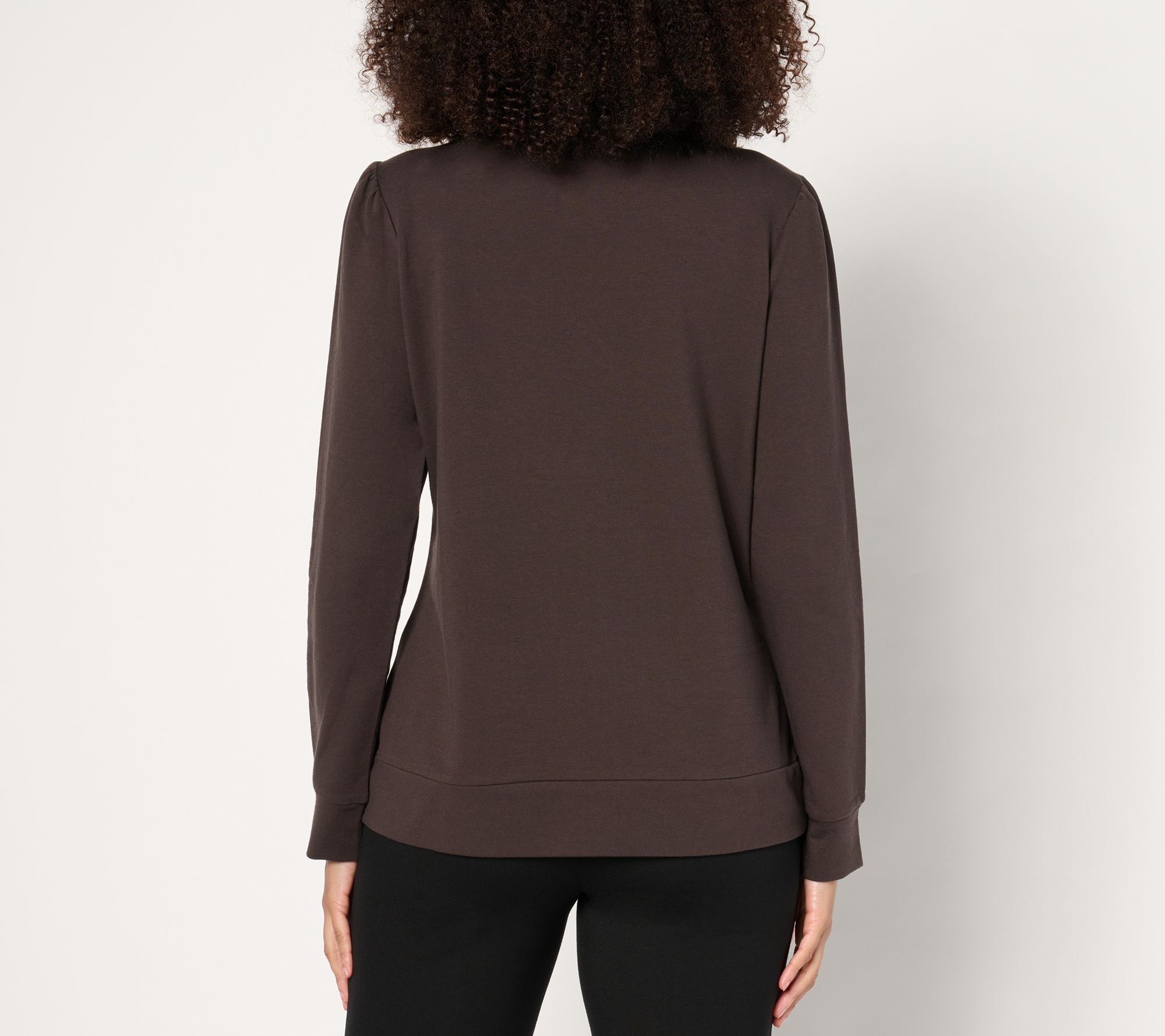 Jingle Belles by Kim Gravel Faux Fur Half Zip Sweatshirt