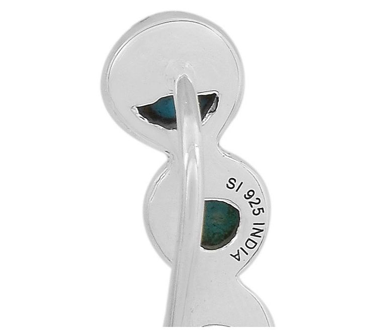 Affinity Gems Turquoise Climber Earrings, Sterling Silver