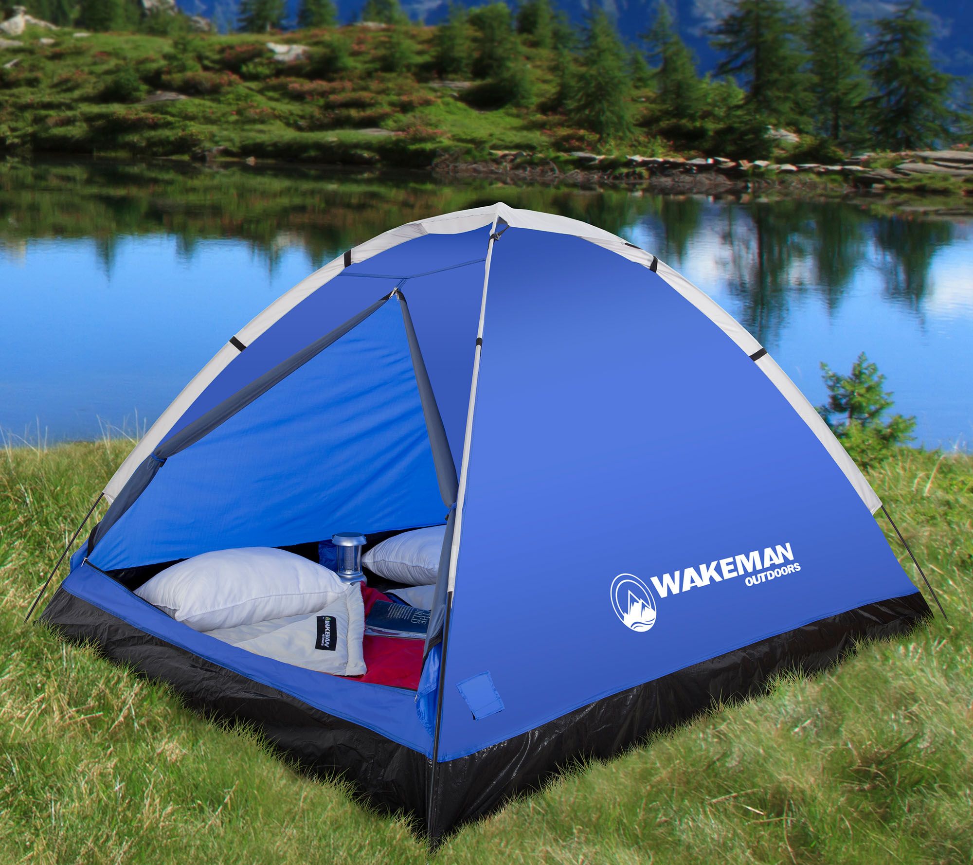 Wakeman Outdoors 2-Person Tent with Removable Rain Fly
