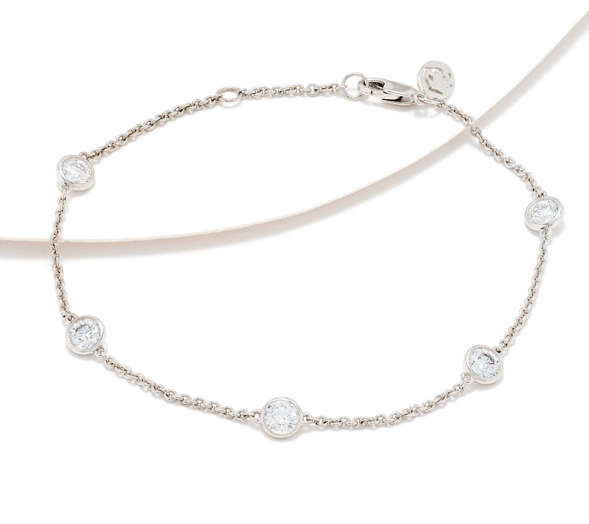 Effy Lab Grown Diamond Station Bracelet, 14K