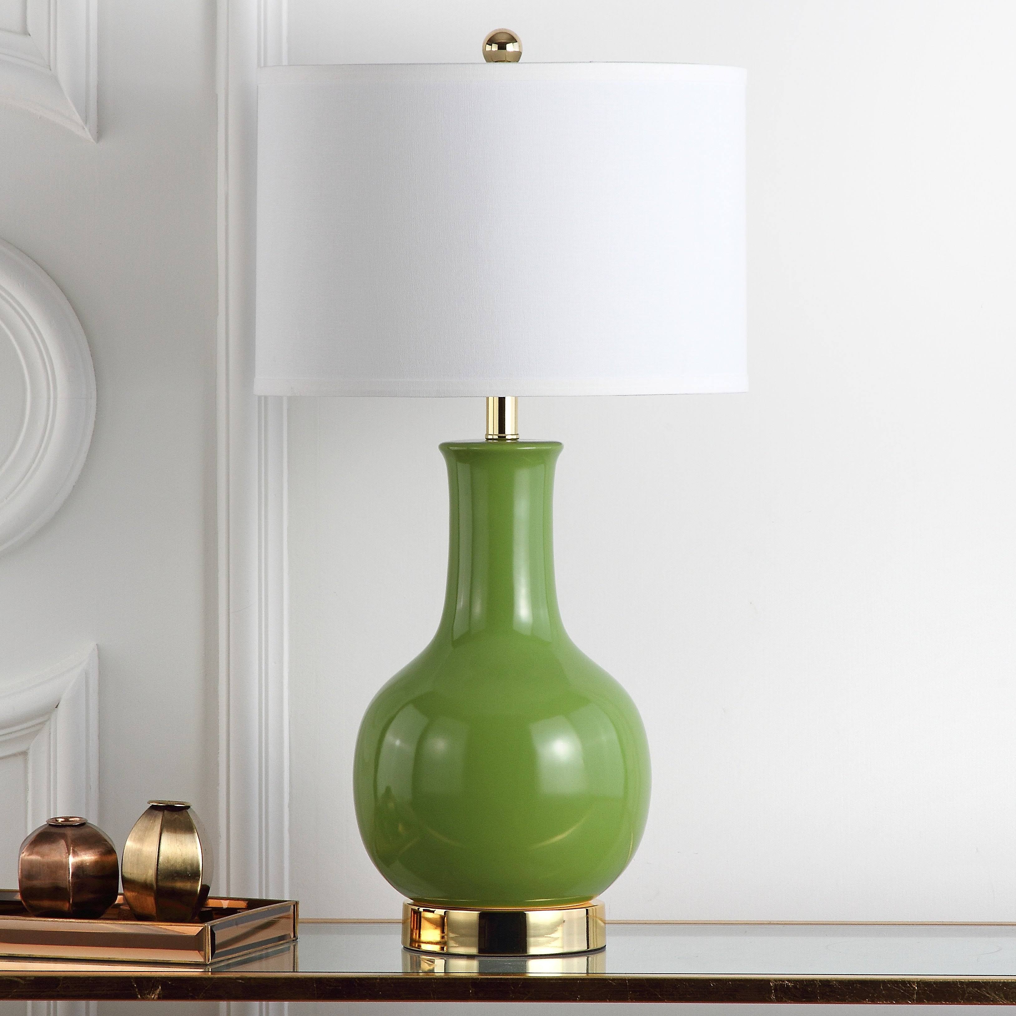 Safavieh Paris Ceramic Table Lamp - Green