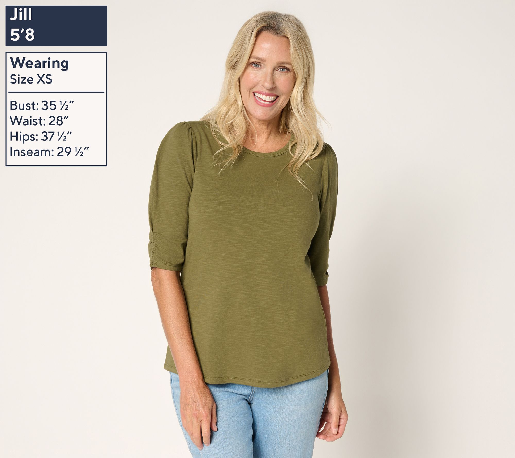 Ree by The Pioneer Woman Essentials Puff Sleeve Top