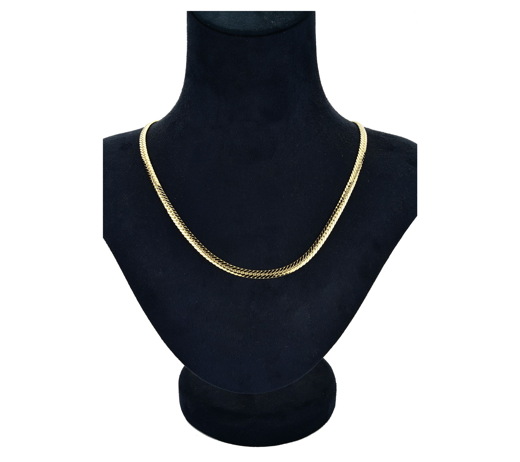 Adorna 14K Gold Cuban Snake Chain Necklace