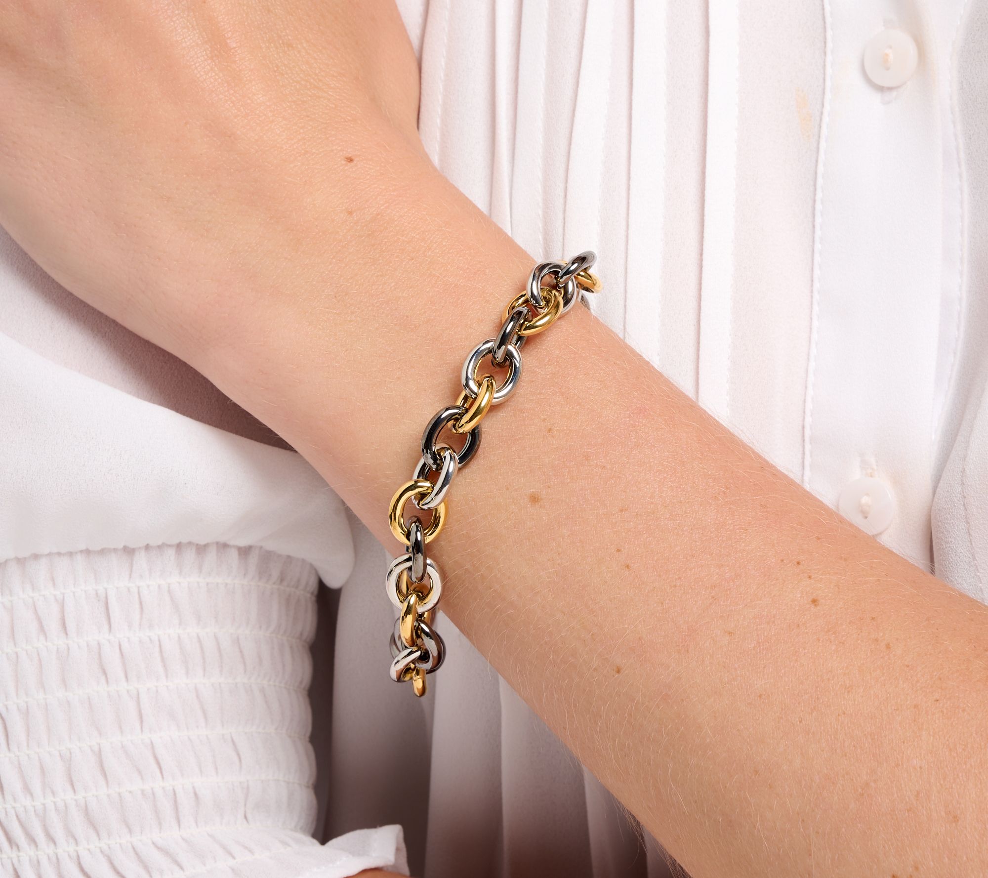 David Markstein Bronze Status Magnetic Rolo Bracelet