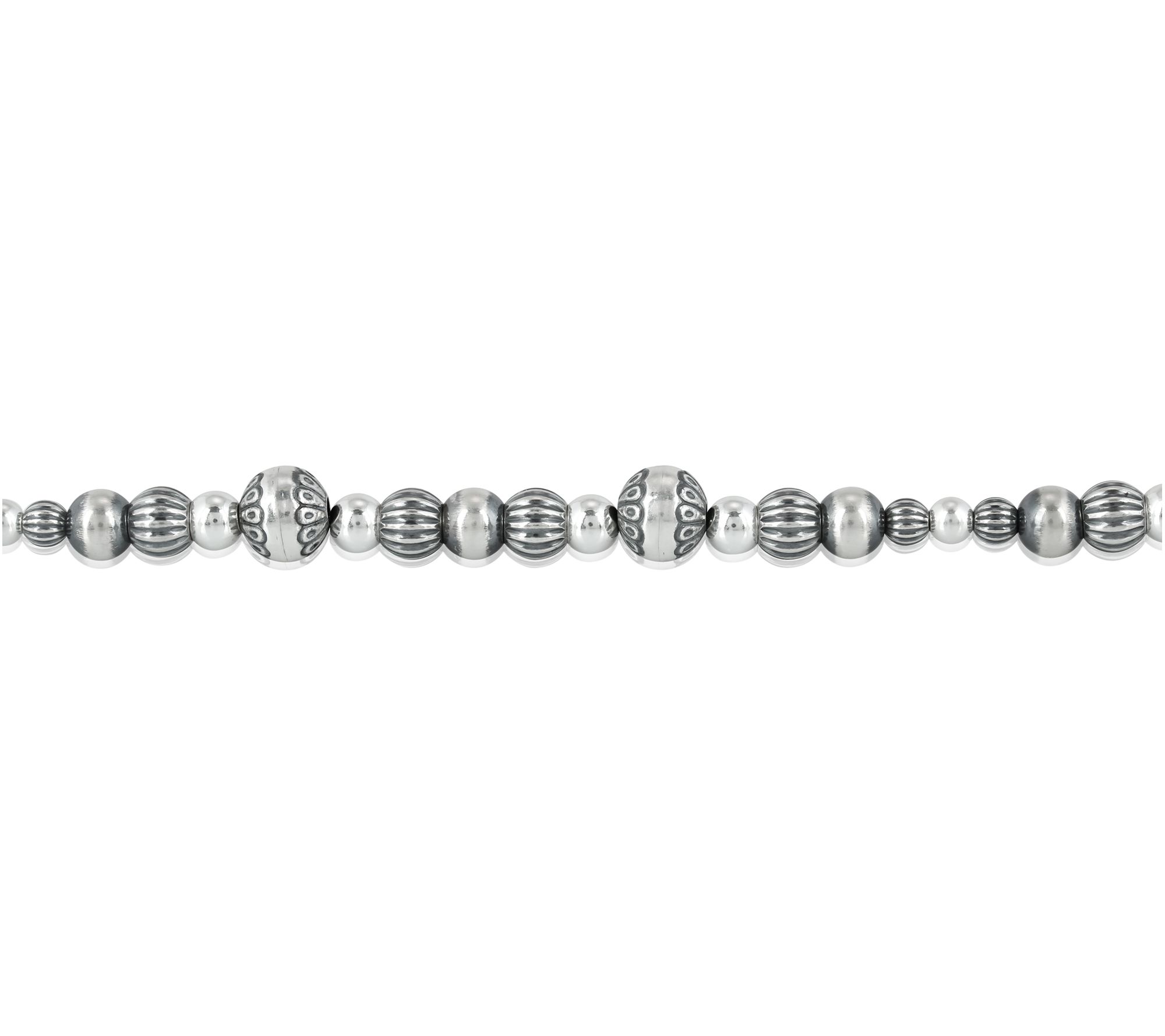 American West Sterling Silver Bead Toggle Bracelet