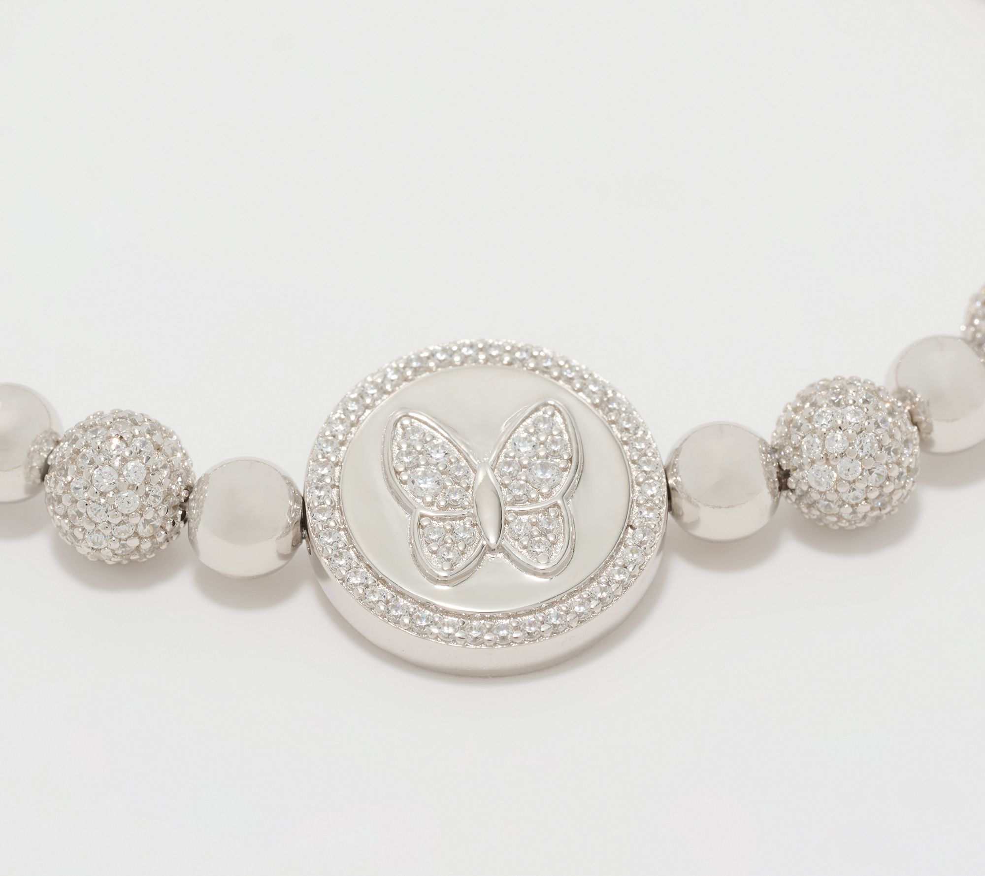 Diamonique x Kathy Levine Dream Girl Stretch Bracelet, Sterl