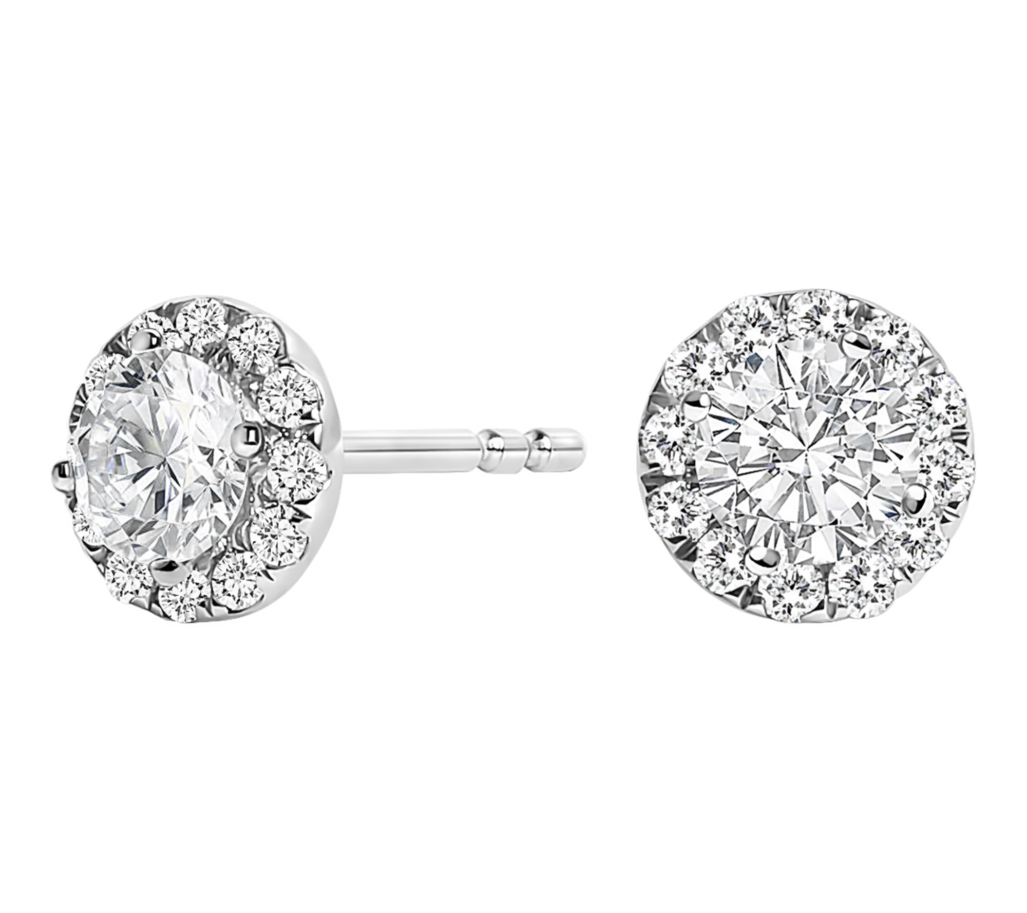 Haus of Brilliance Pave Lab Grown Diamond StudEarrings, 14K