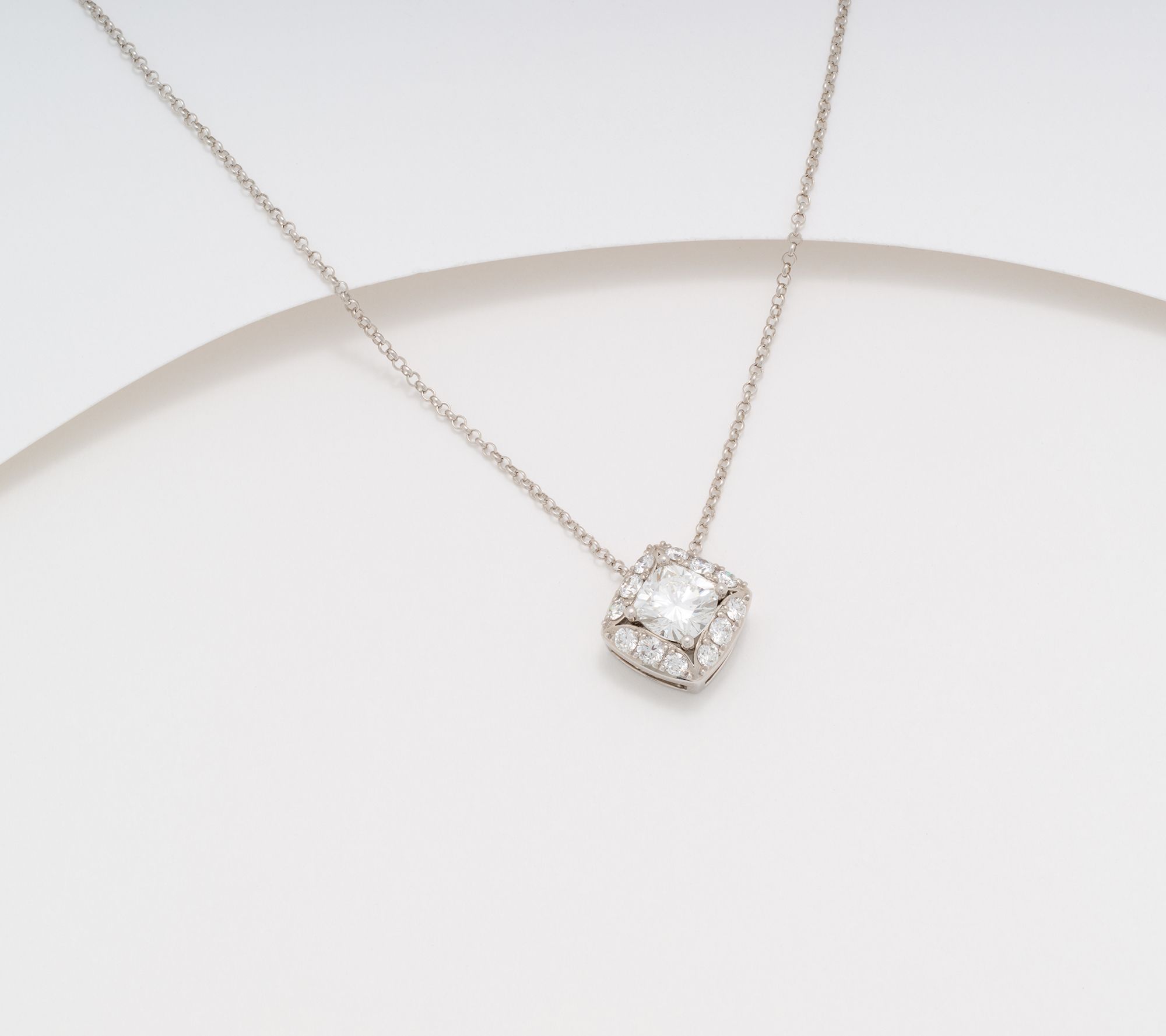 Brilliant Rose by Fire Light Lab Grown Diamond 1.5cttw Necklace, 14K