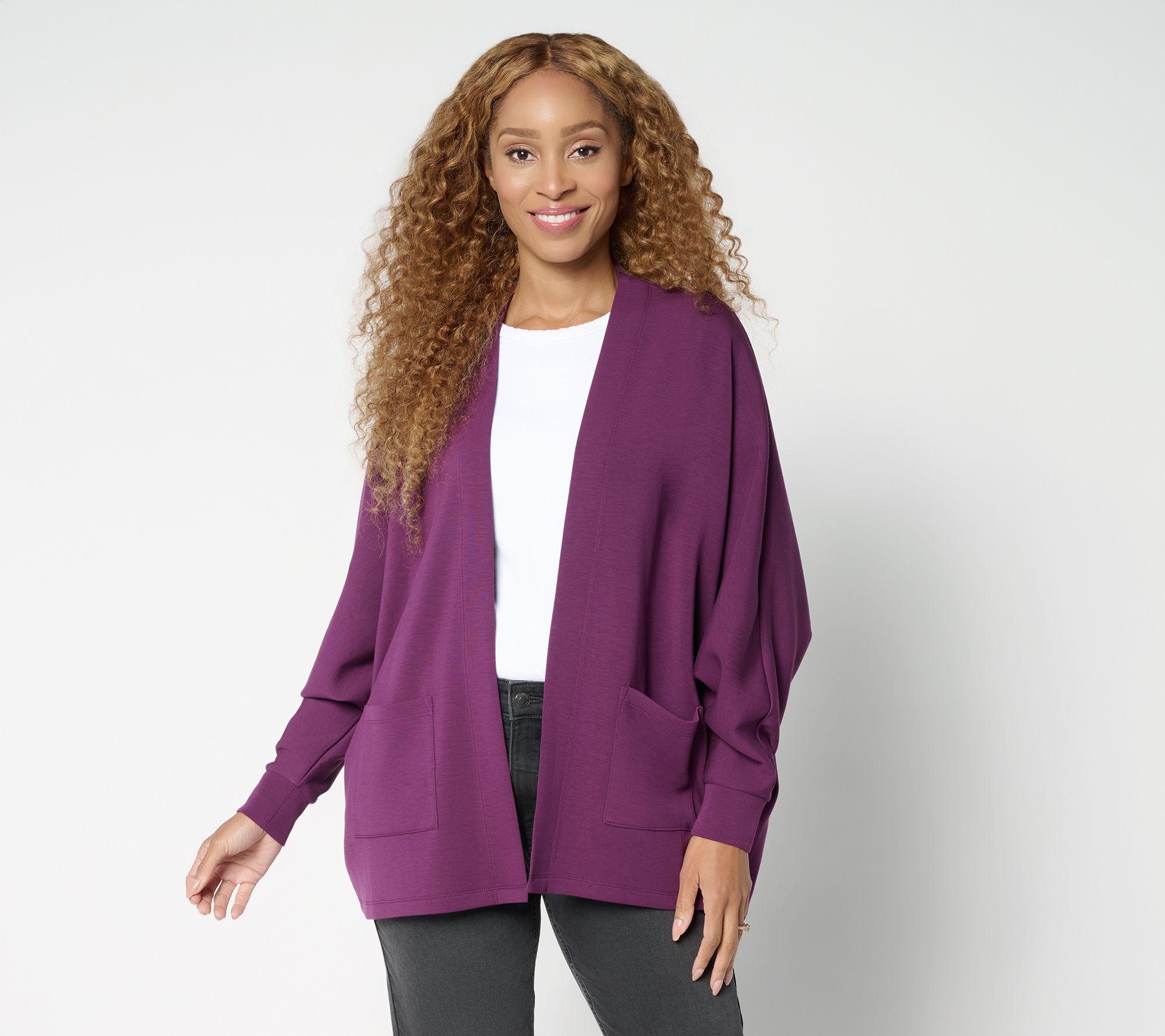 Belle by Kim Gravel ScubaLuxe Le Chic Bat Wing Cardi