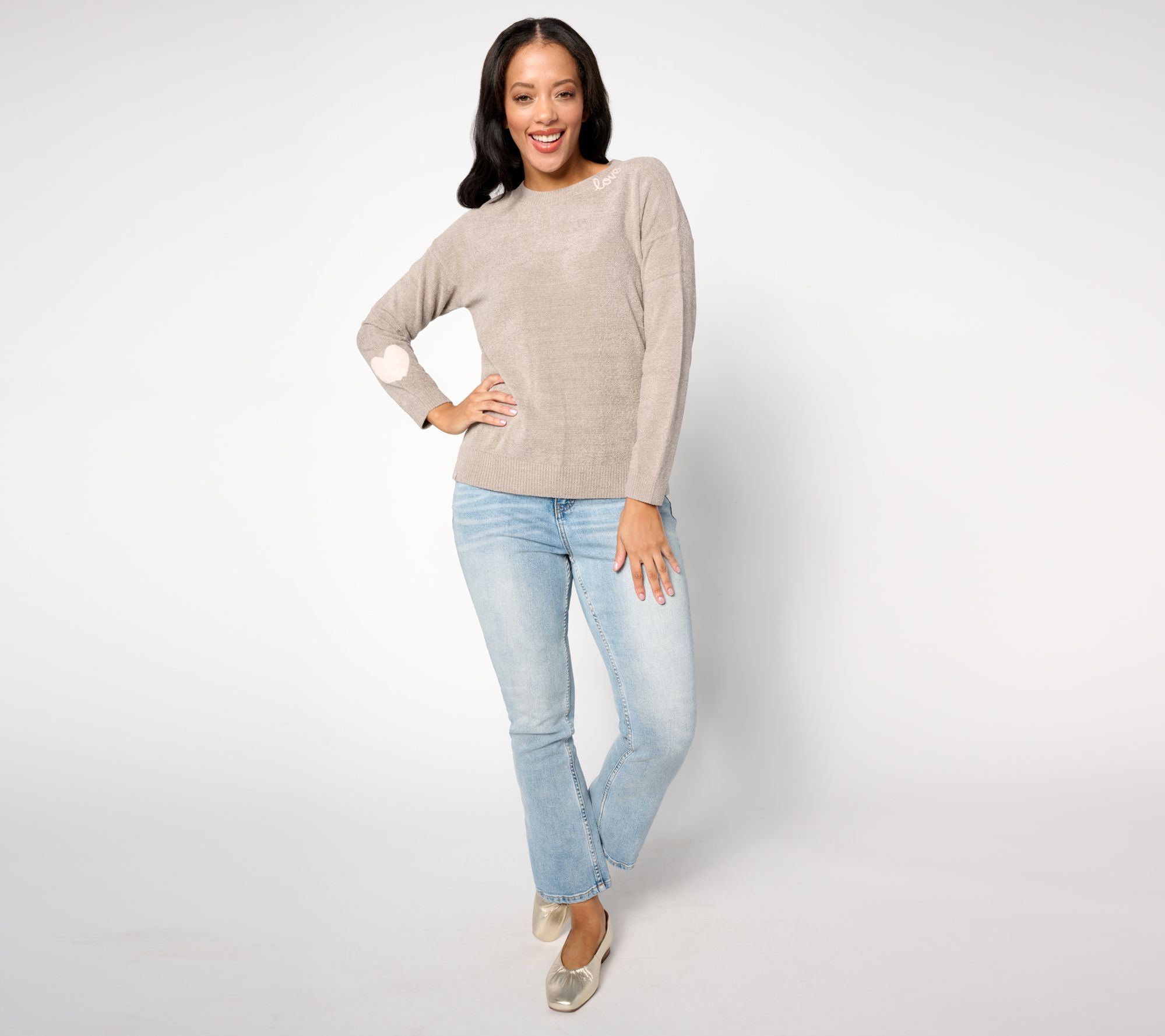 Barefoot Dreams CozyChic Ultra Lite Love Crewneck