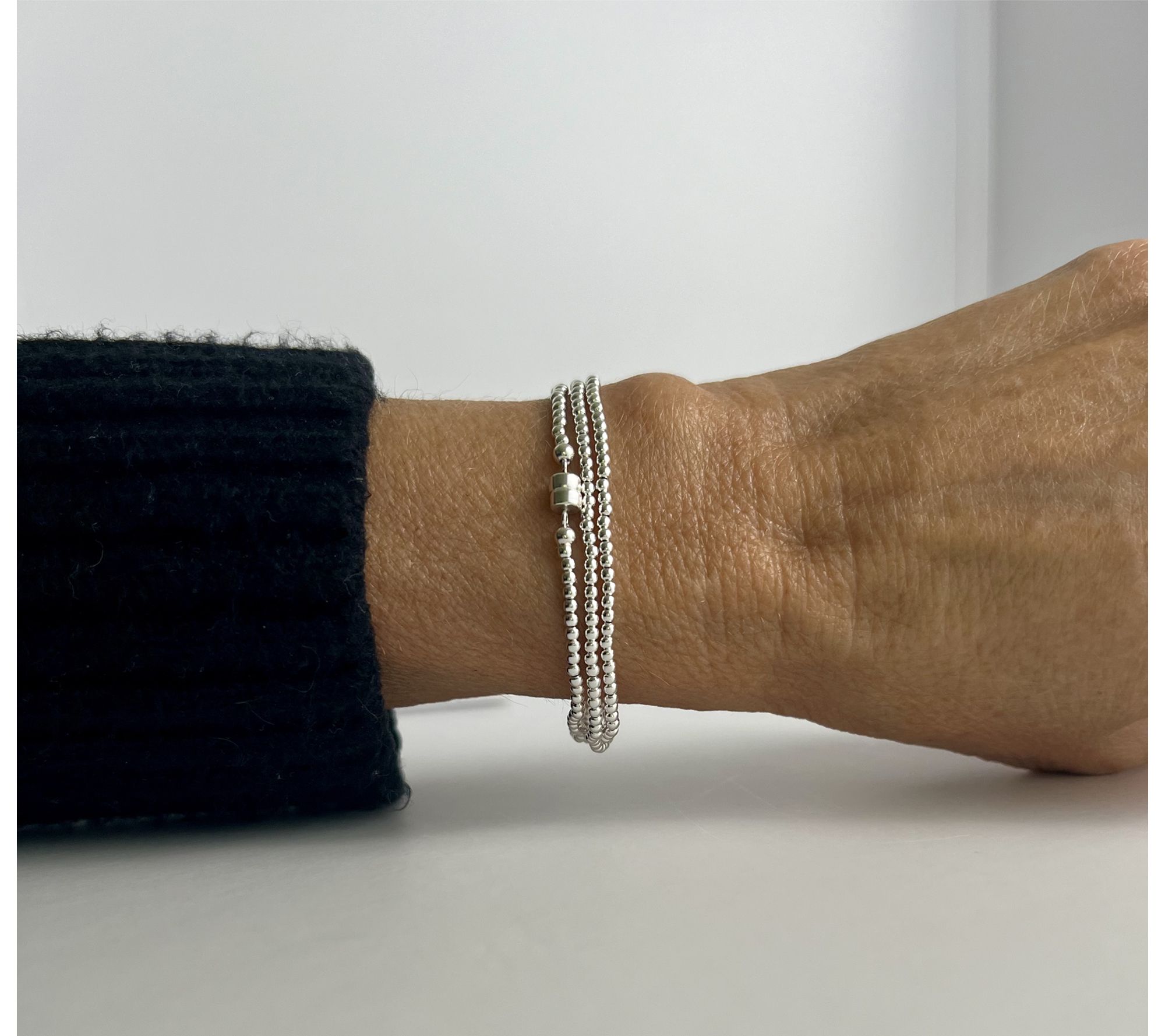 MaeMarie Wraps Silver Lining Wrap Bracelet, Sterling Silver