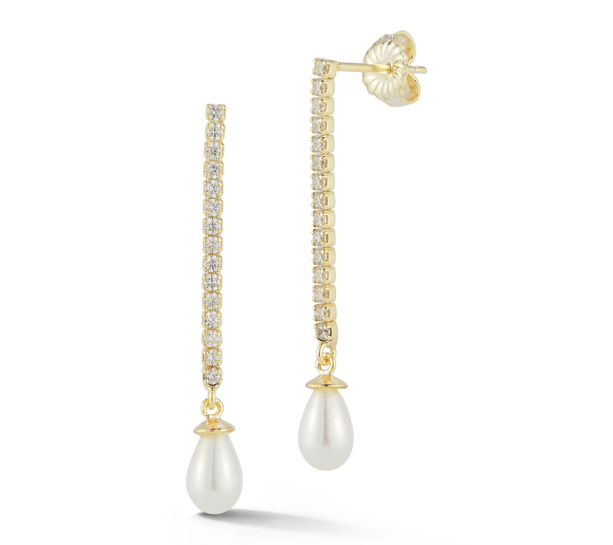 Sterlina Silver Cultured Pearl Drop Earrings, Sterling