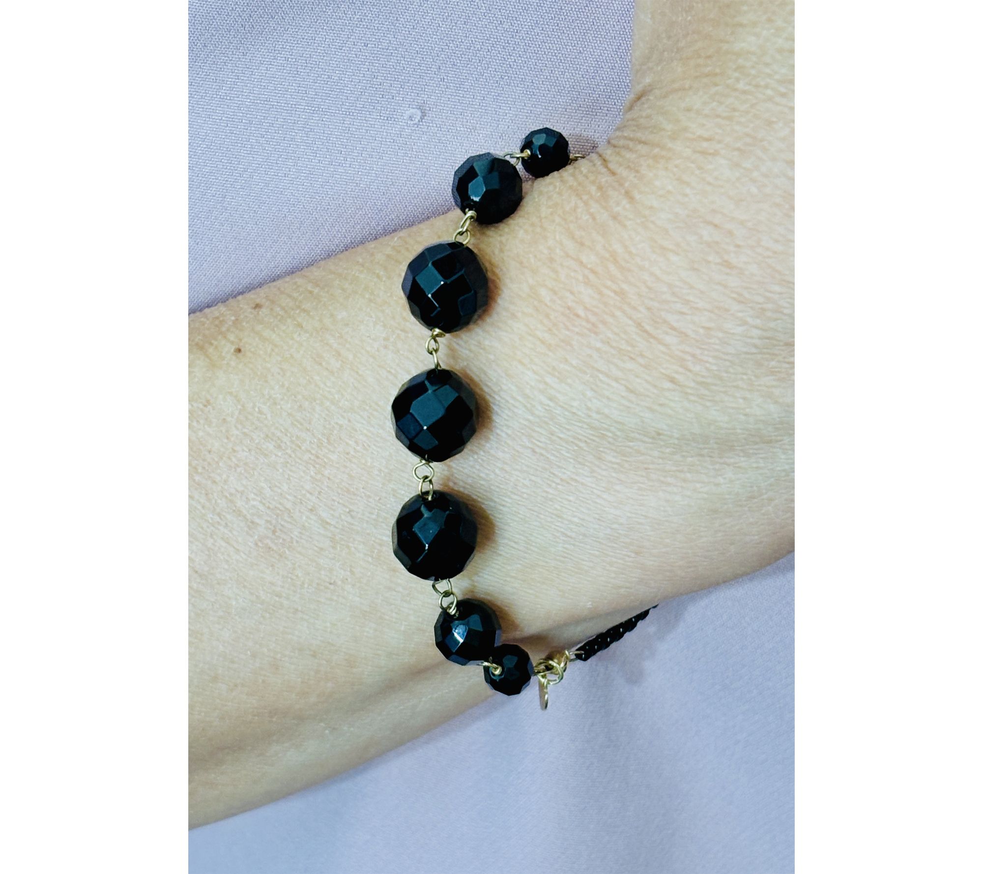 Alkeme Moonscape Bracelet in 10KGold,Spinel &Stainless Steel