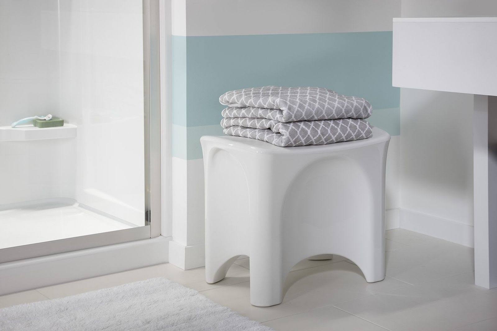 Sterling 72186104-0 Freestanding Shower Seat, White