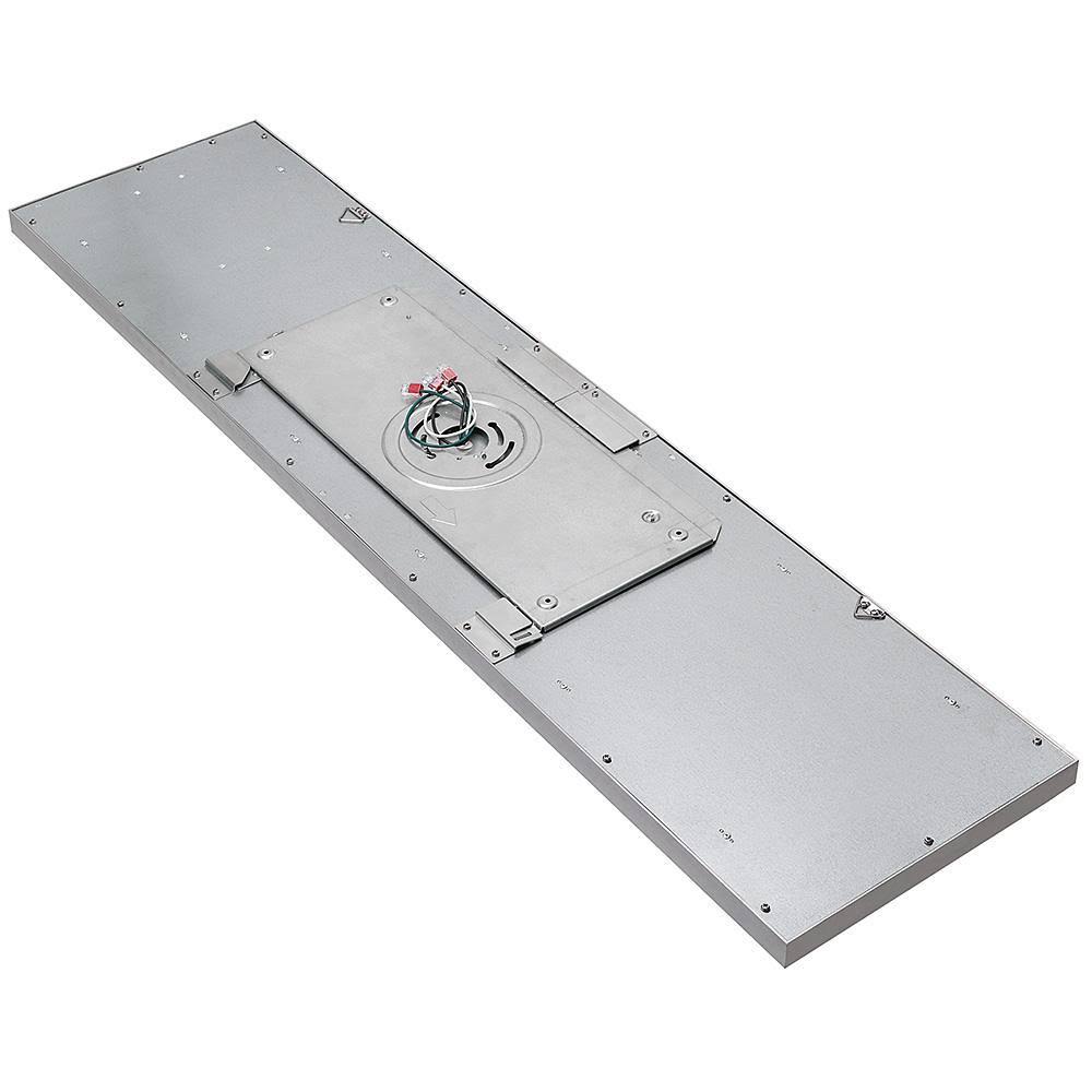 Hampton Bay 54325111 48 in. x 12 in. Low Profile Selectable LED Flush Mount Ceiling Flat Panel Brushed Nickel Rectangle 4000 Lum