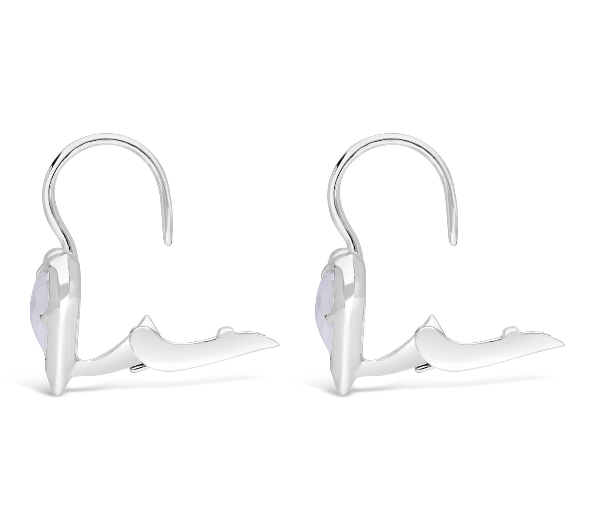 Margo Manhattan Sterling Silver Moonstone LoveEarrings