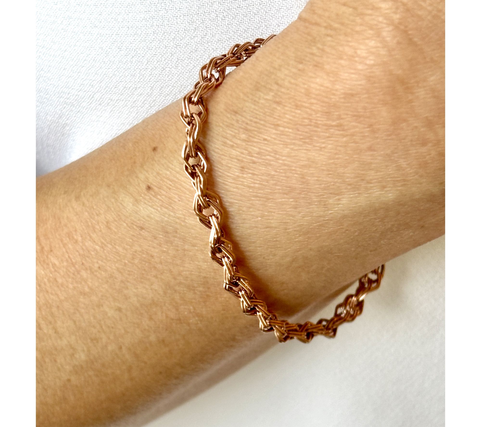 Alkeme 14K Gold Rhombus Link Bracelet