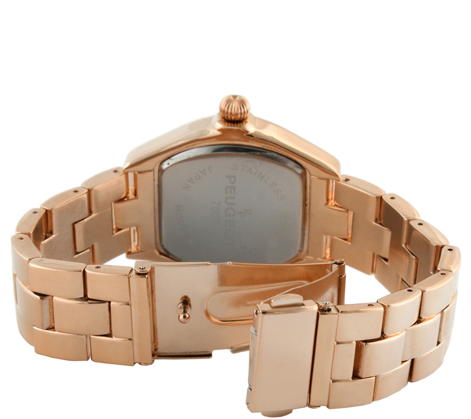 Peugeot Women's Rosetone Roman Numeral Bracelet Watch