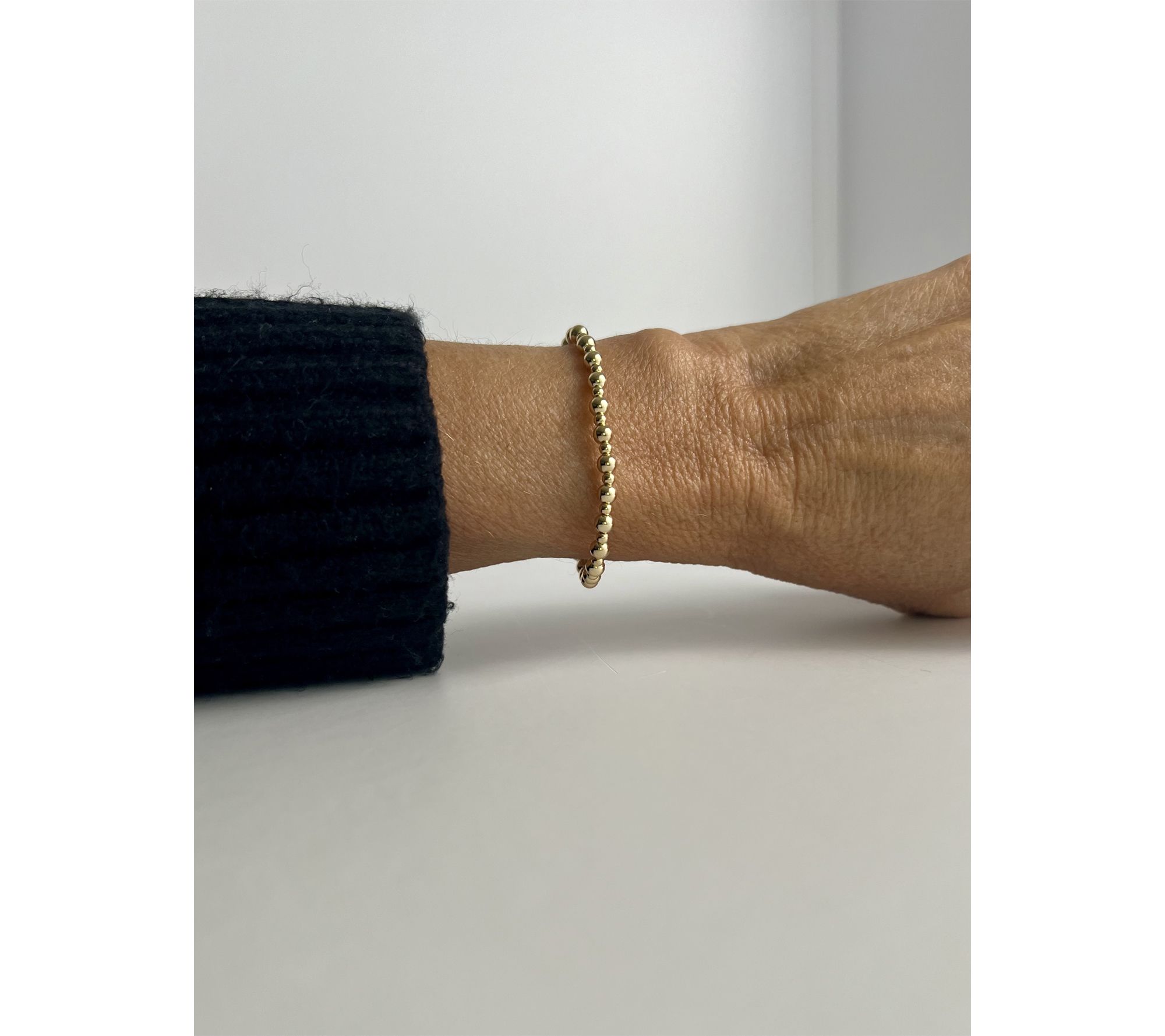 MaeMarie Wraps Heart of Gold Bubble Slip On Bracelet, 14K Gold