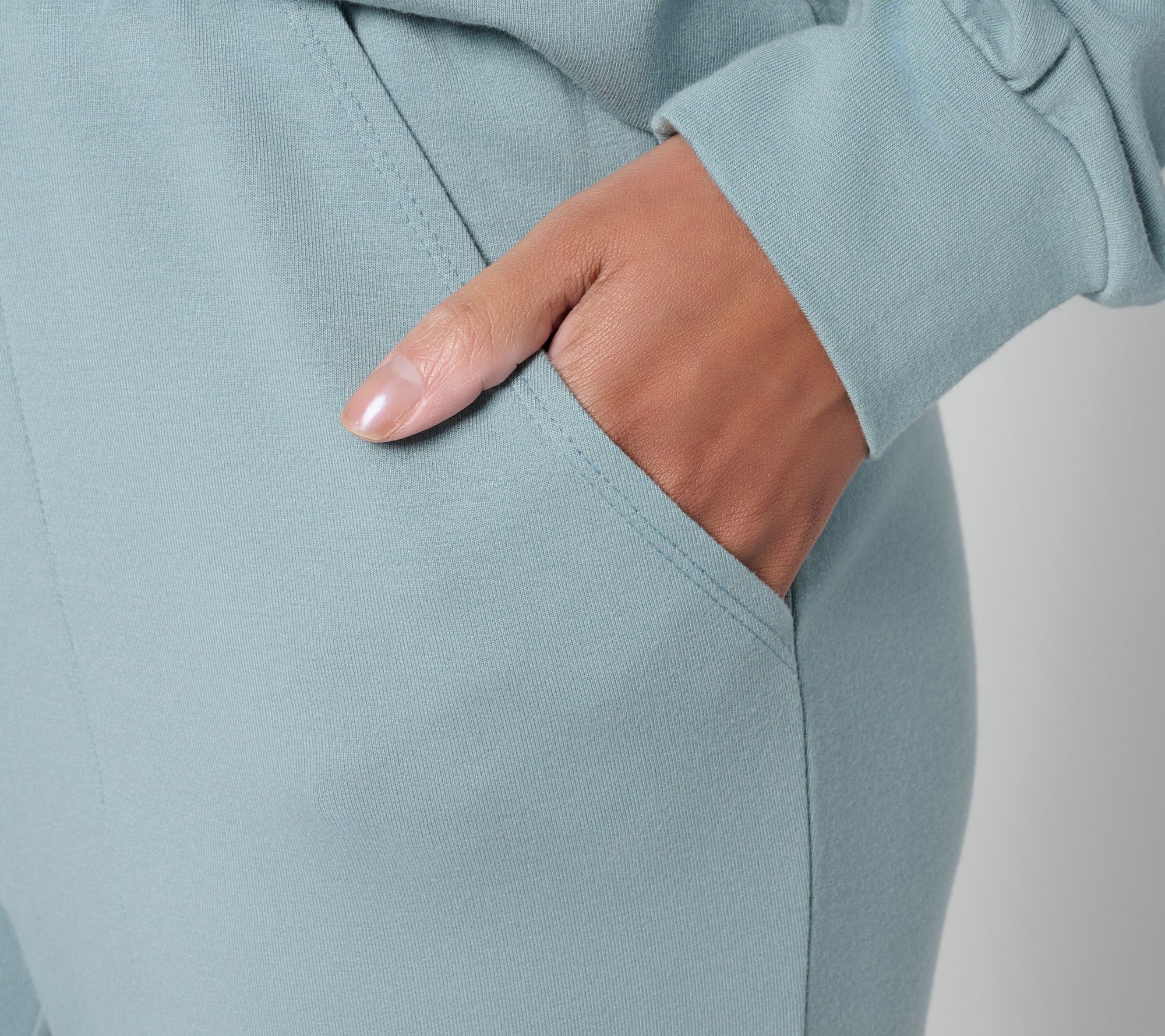 AnyBody Petite Cozy Knit French Terry Top & Pants Set