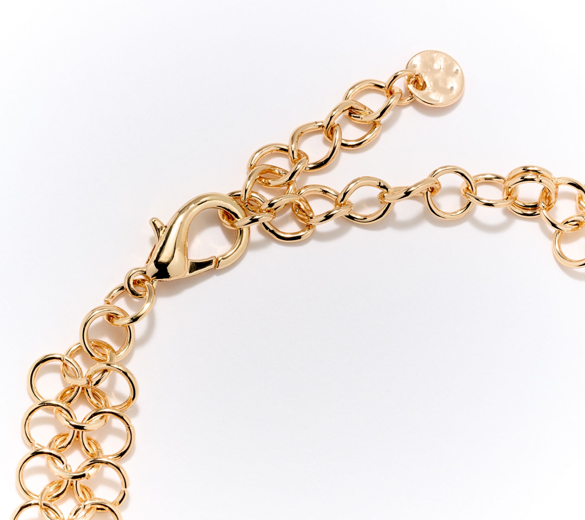 Susan Graver Metal Mesh Statement Necklace