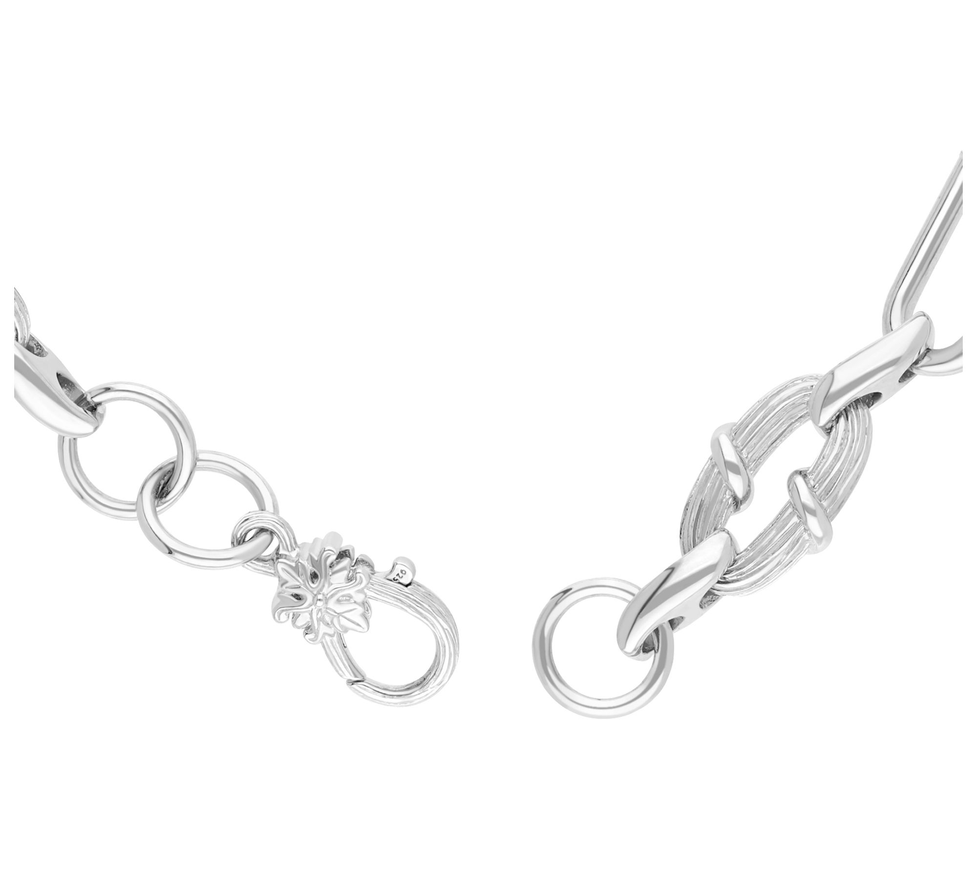 Ariva Sterling Silver Isla Paperclip Link Bracelet
