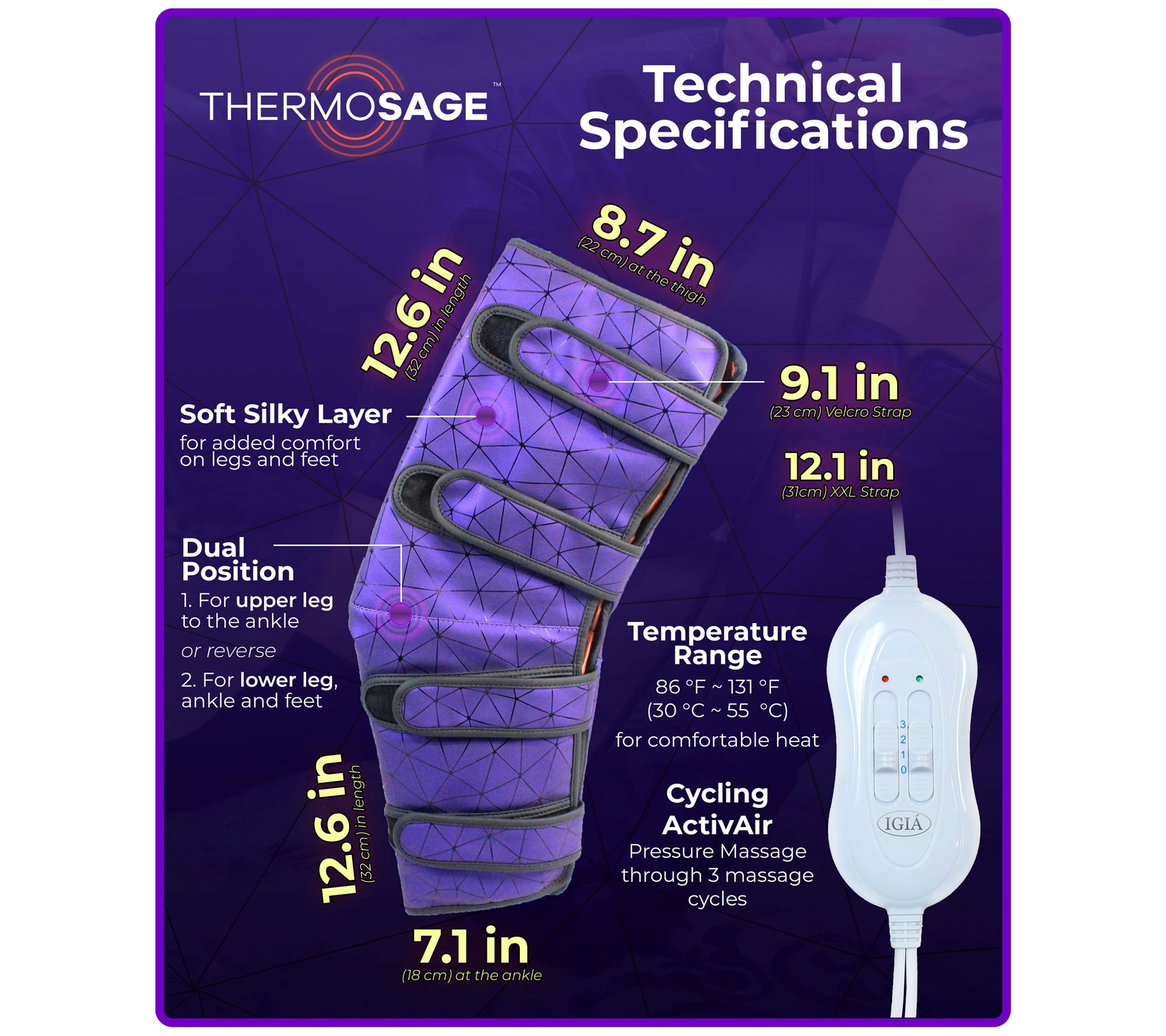 Thermosage 7-in-1 Circulation Enhancing Massager