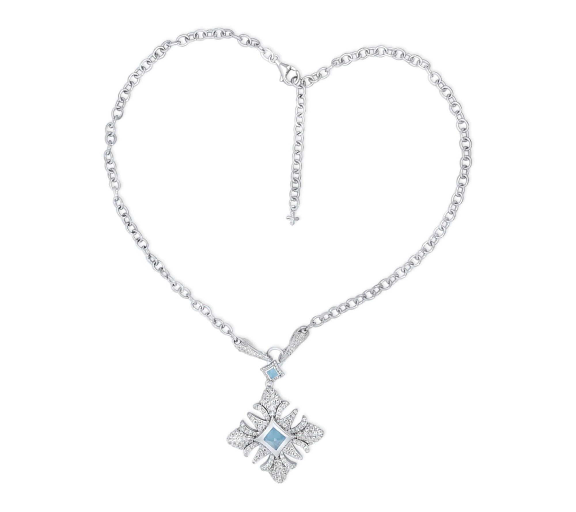 Margo Manhattan Sterling Silver Topaz Chantal Necklace