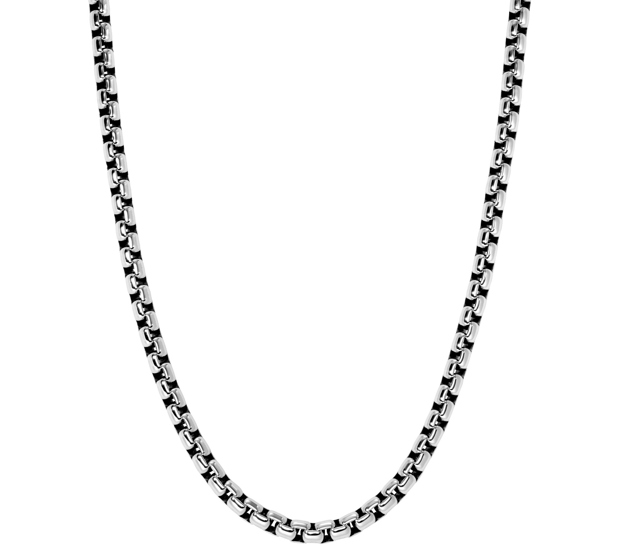 JAI Sterling Silver 5.3mm Box Chain 20