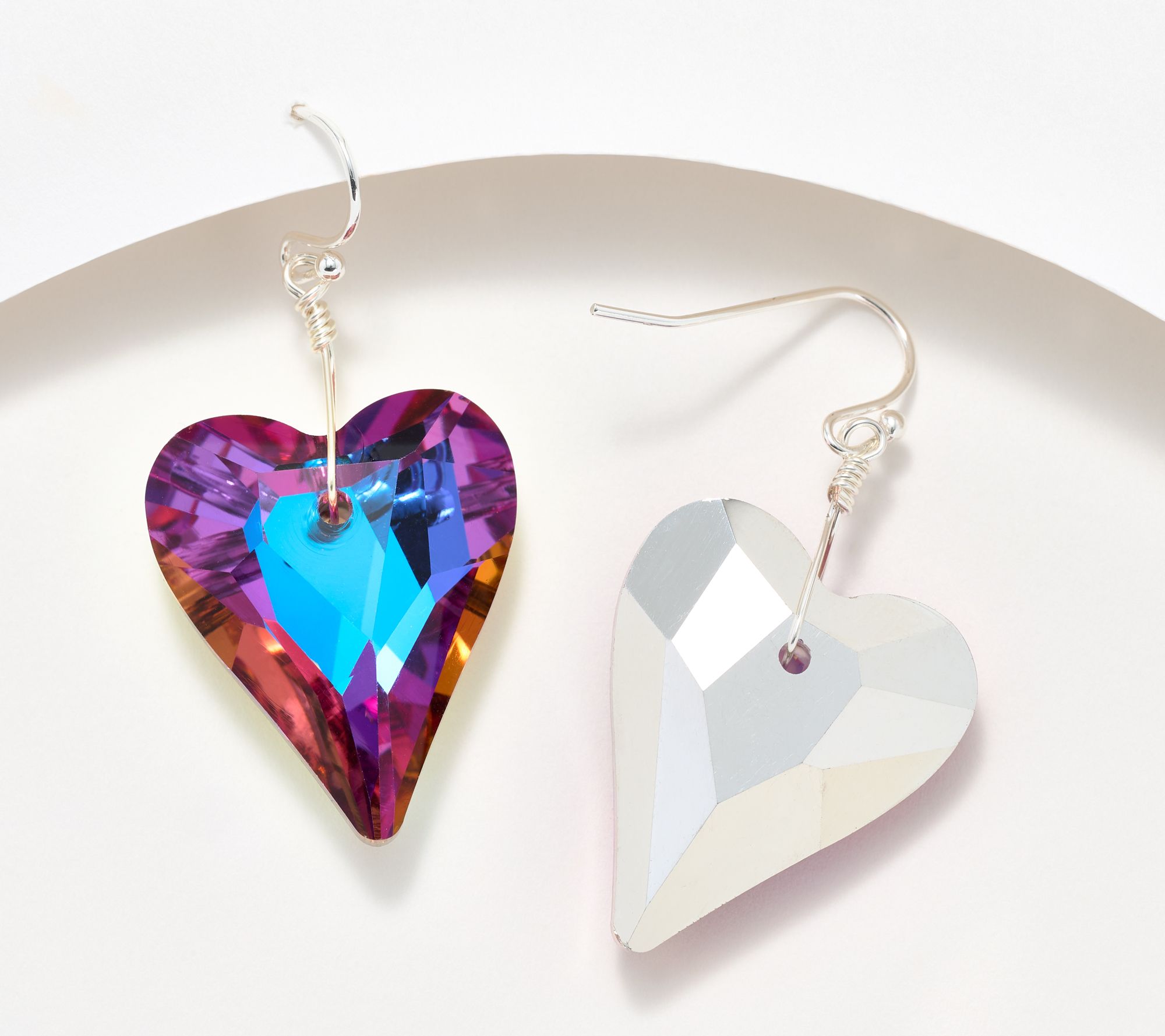 Kirks Folly Aphrodite Crystal Heart Earrings