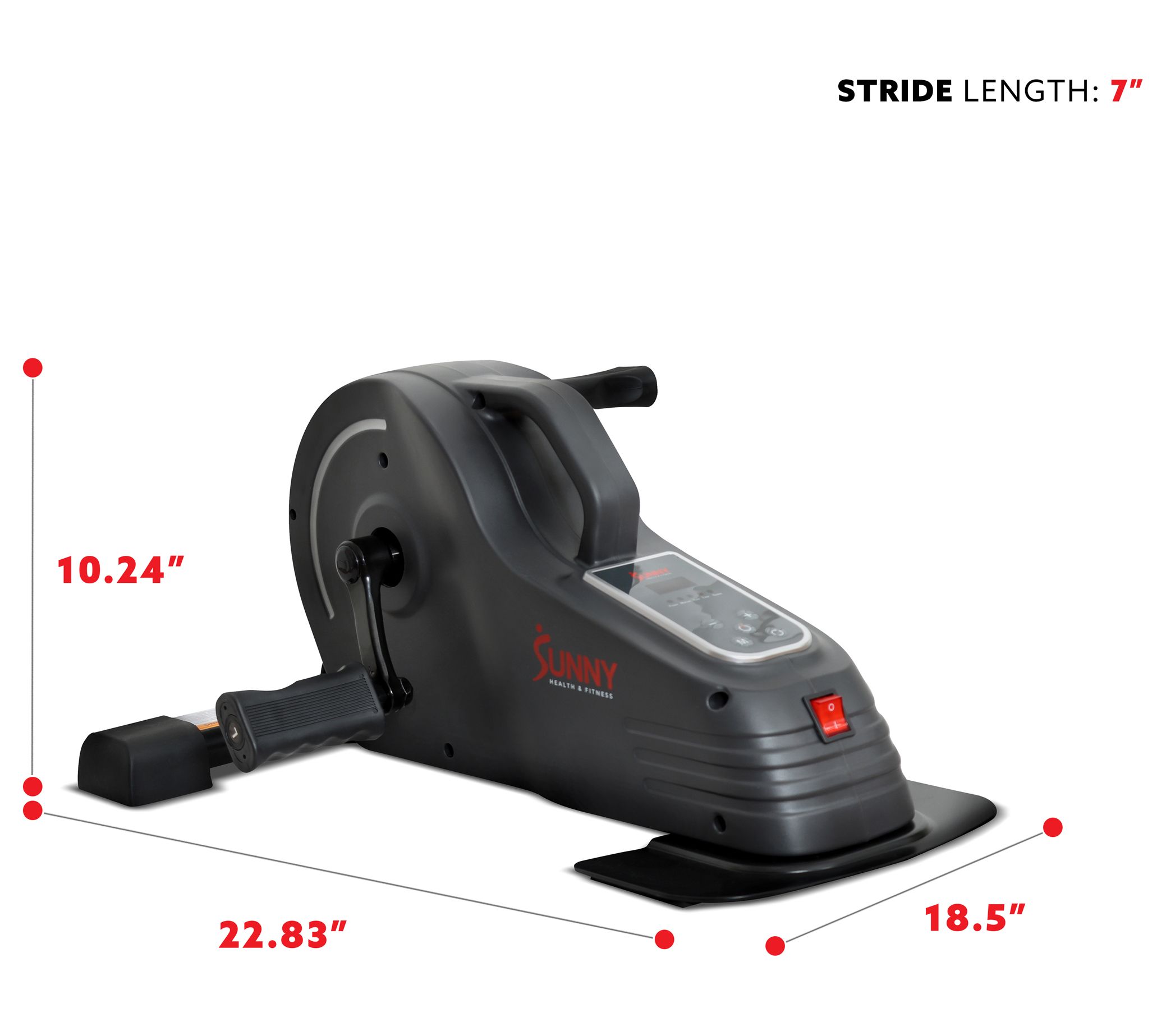 Sunny Health Fitness Motorized Under-Desk Bikeor Legs or Arm