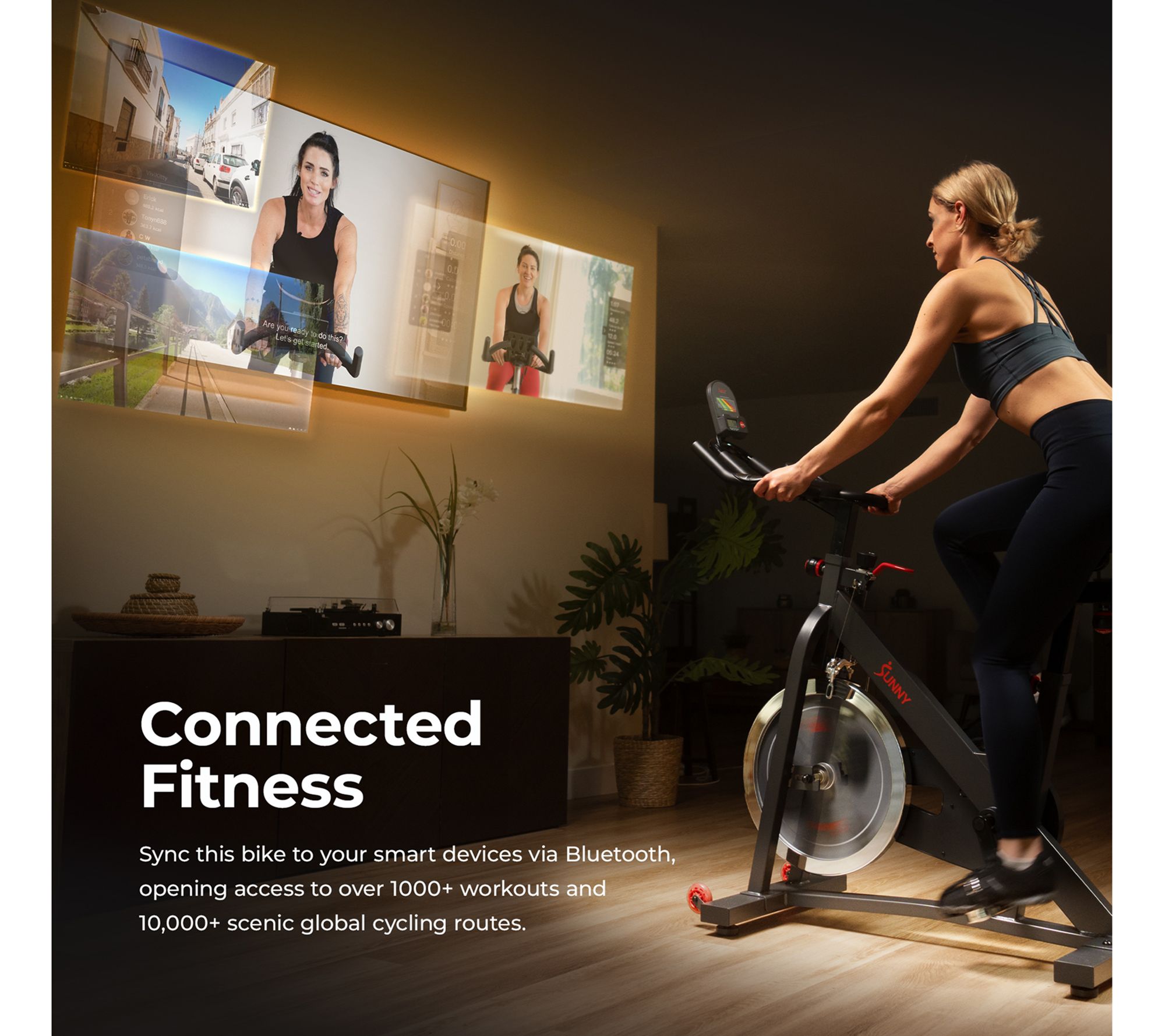 Sunny Smart Pro Indoor Cycling Exercise Bike
