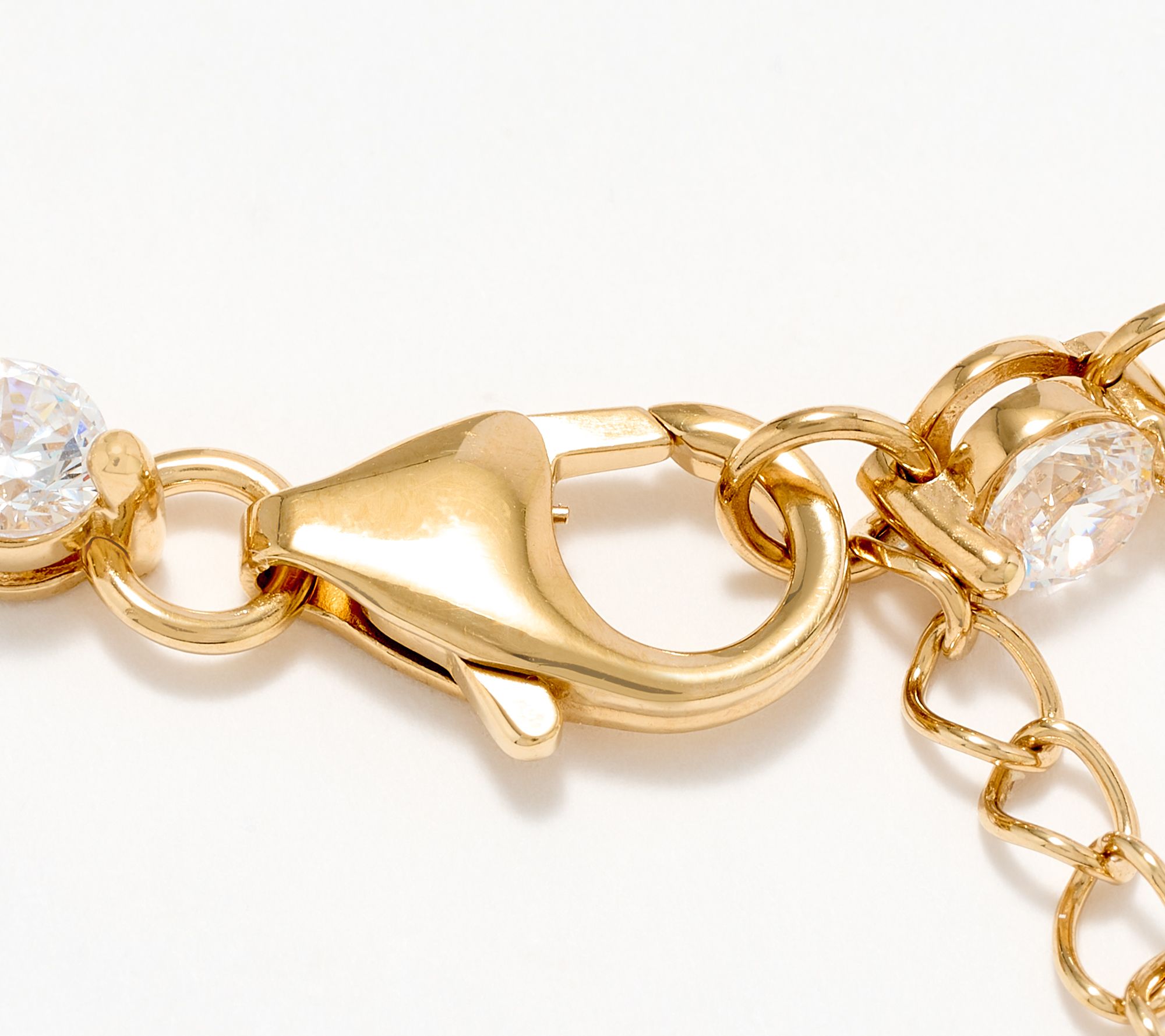 Diamonique Classics Round Cut 5.50 cttw Tennis Bracelet Sterling Silver