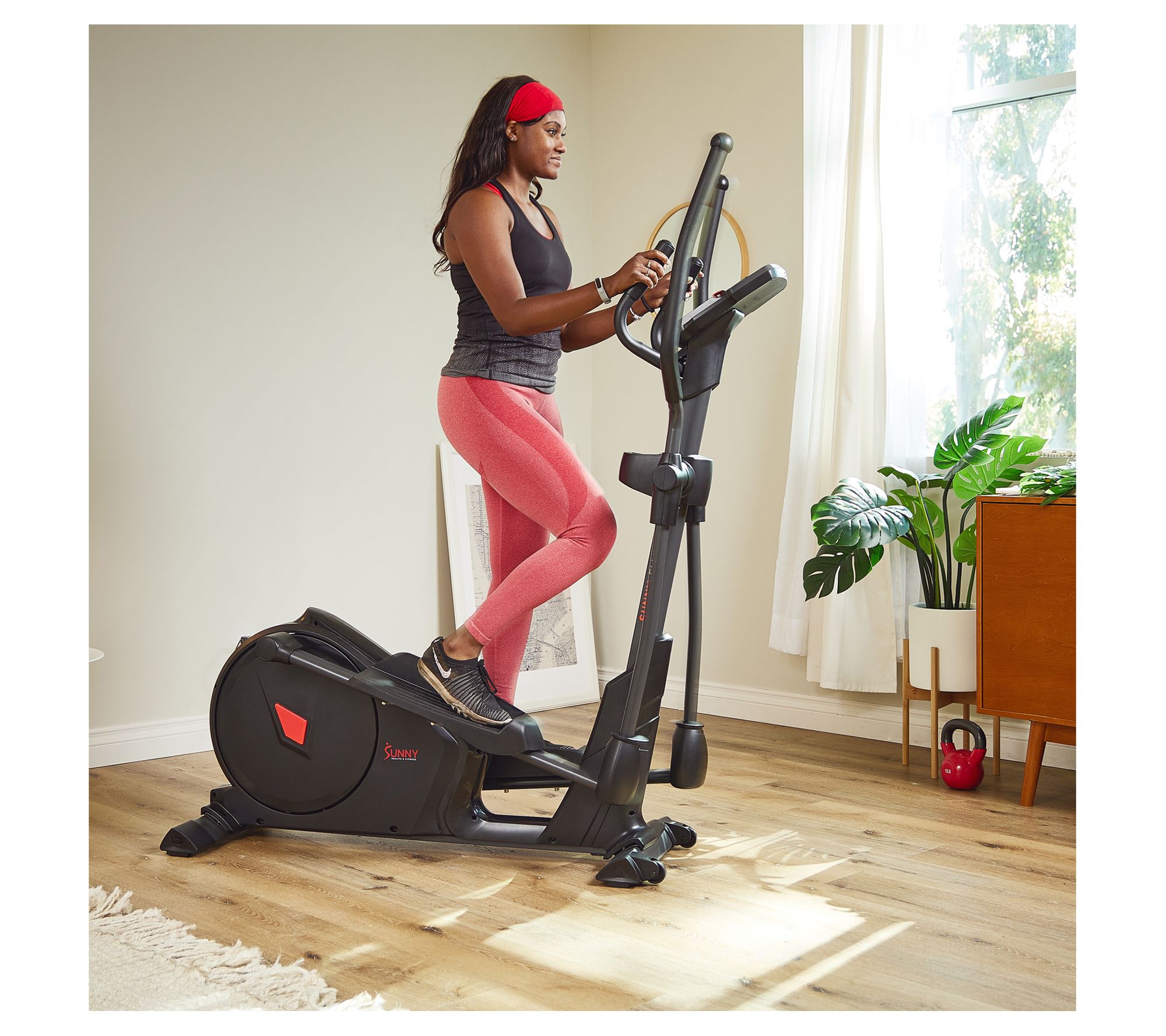 Sunny Health Fitness Premium Smart Elliptical w/ SunnyFit App