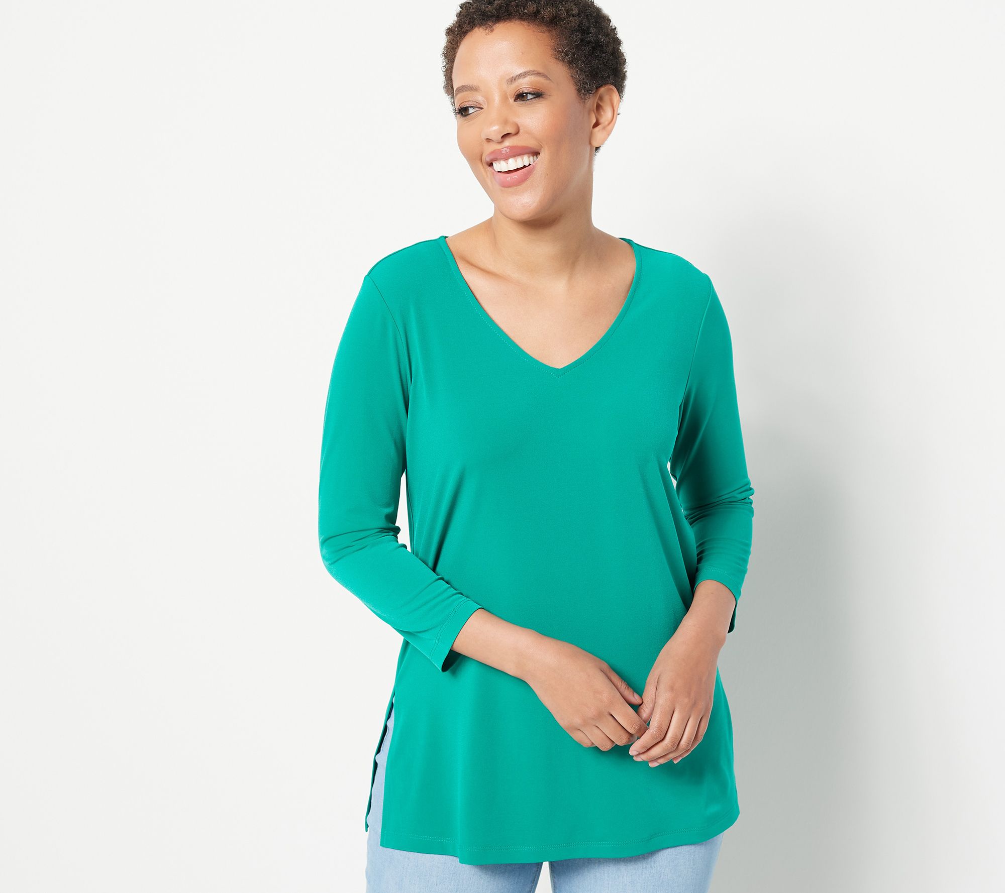 Susan Graver Modern Essentials Regular Liquid Knit Tunic