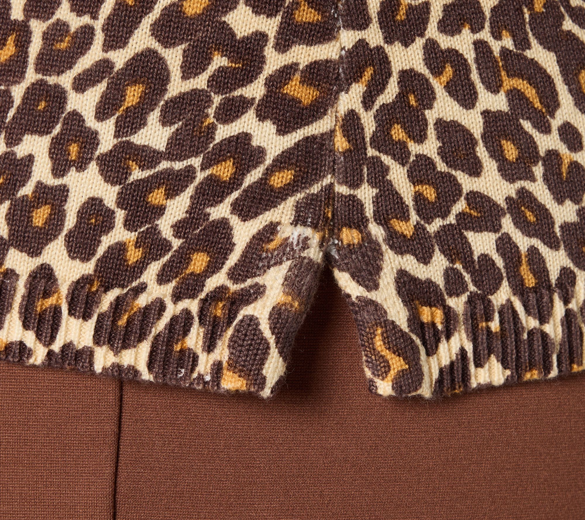 Joan Rivers Printed Leopard Sleeveless Sweater Tank