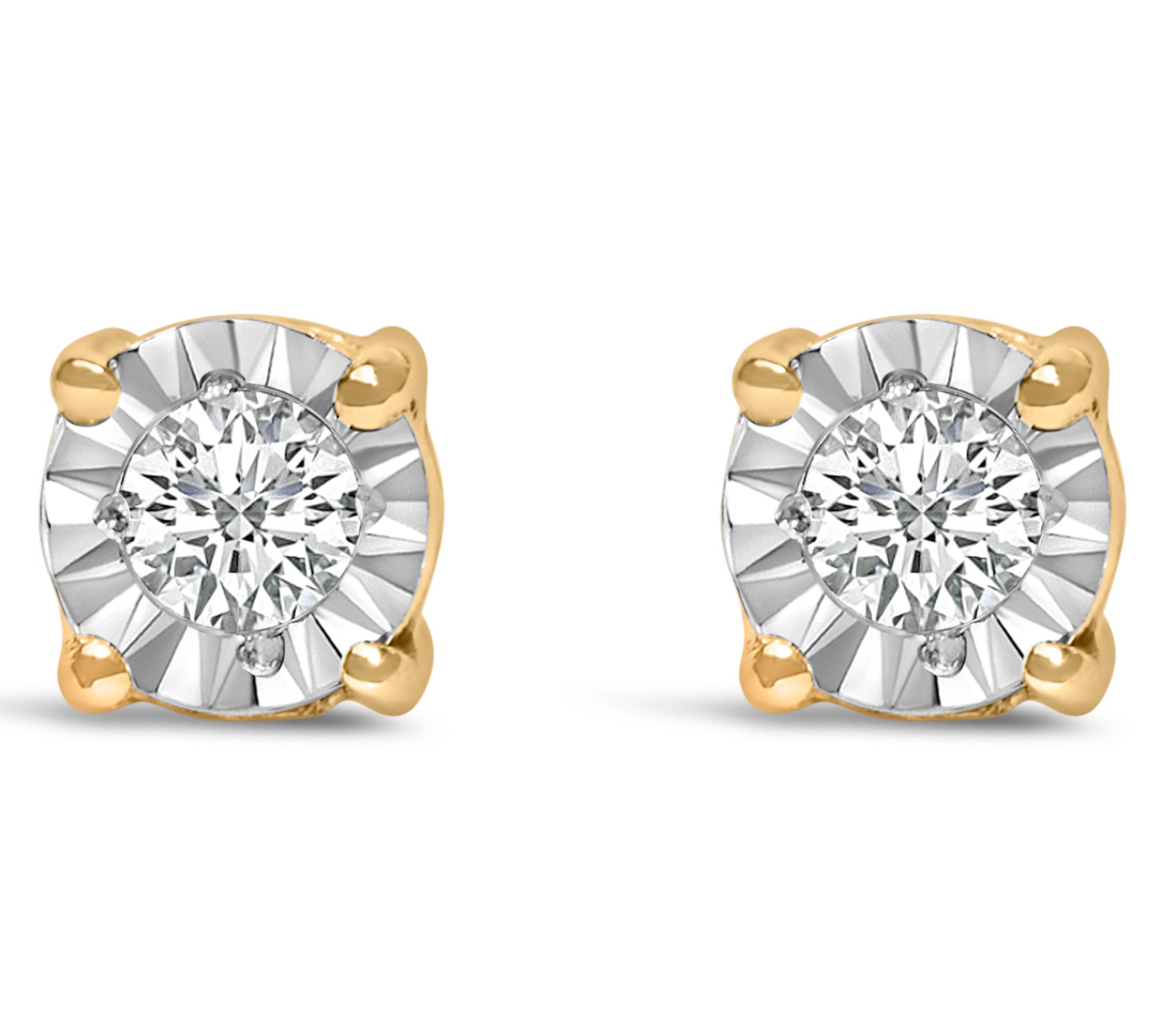 Haus of Brilliance Lab-Grown Diamond Accent Earrings, Sterling