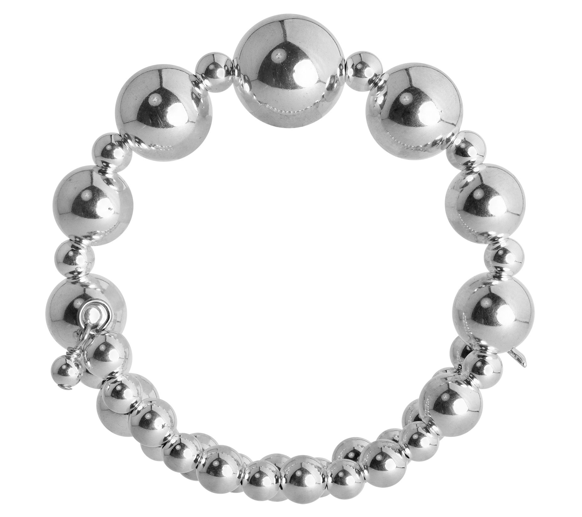 American West Classics Sterling Silver Beaded Coil Bracelet