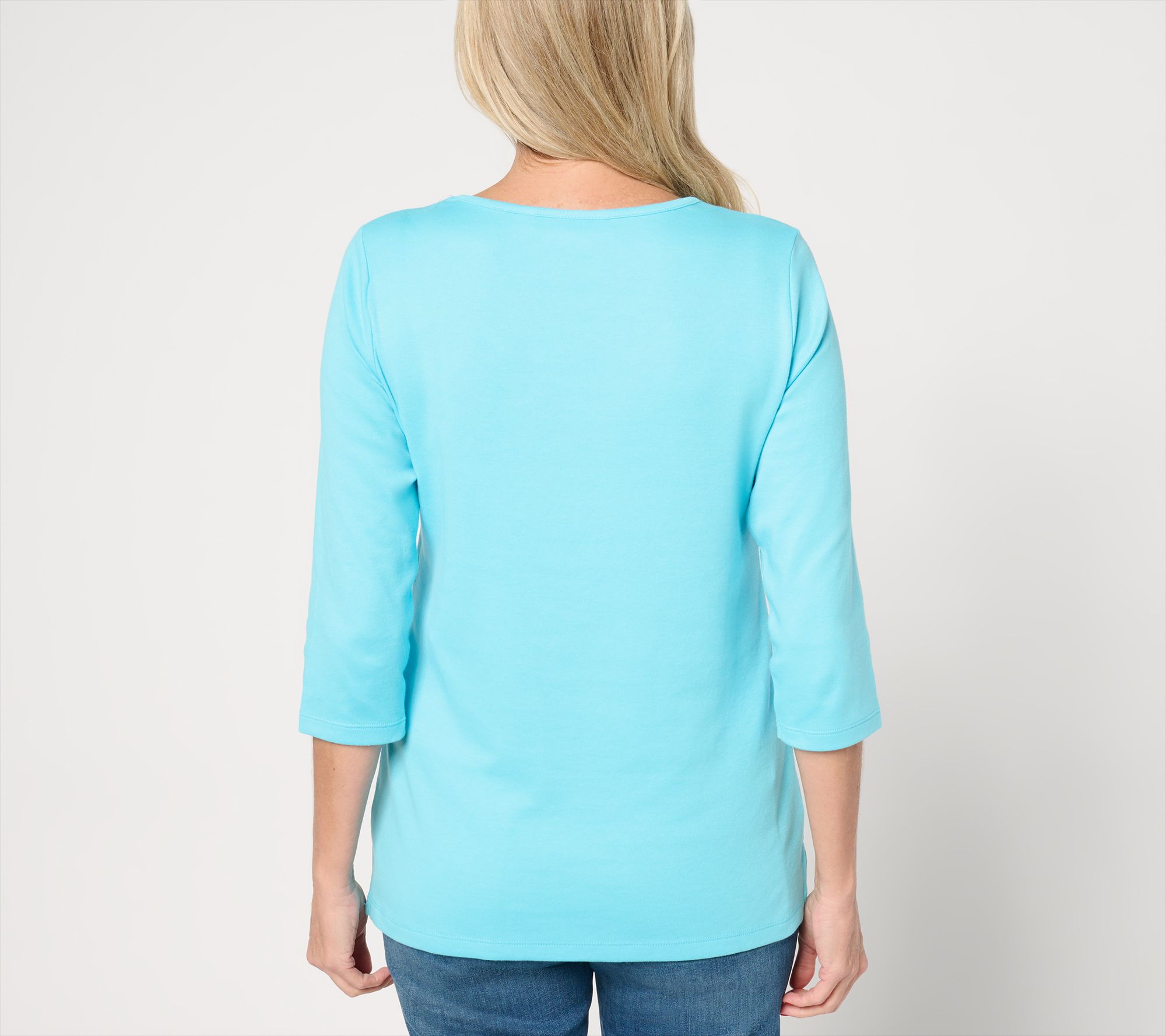 Quacker Factory Holiday Trio 3/4 Sleeve Top