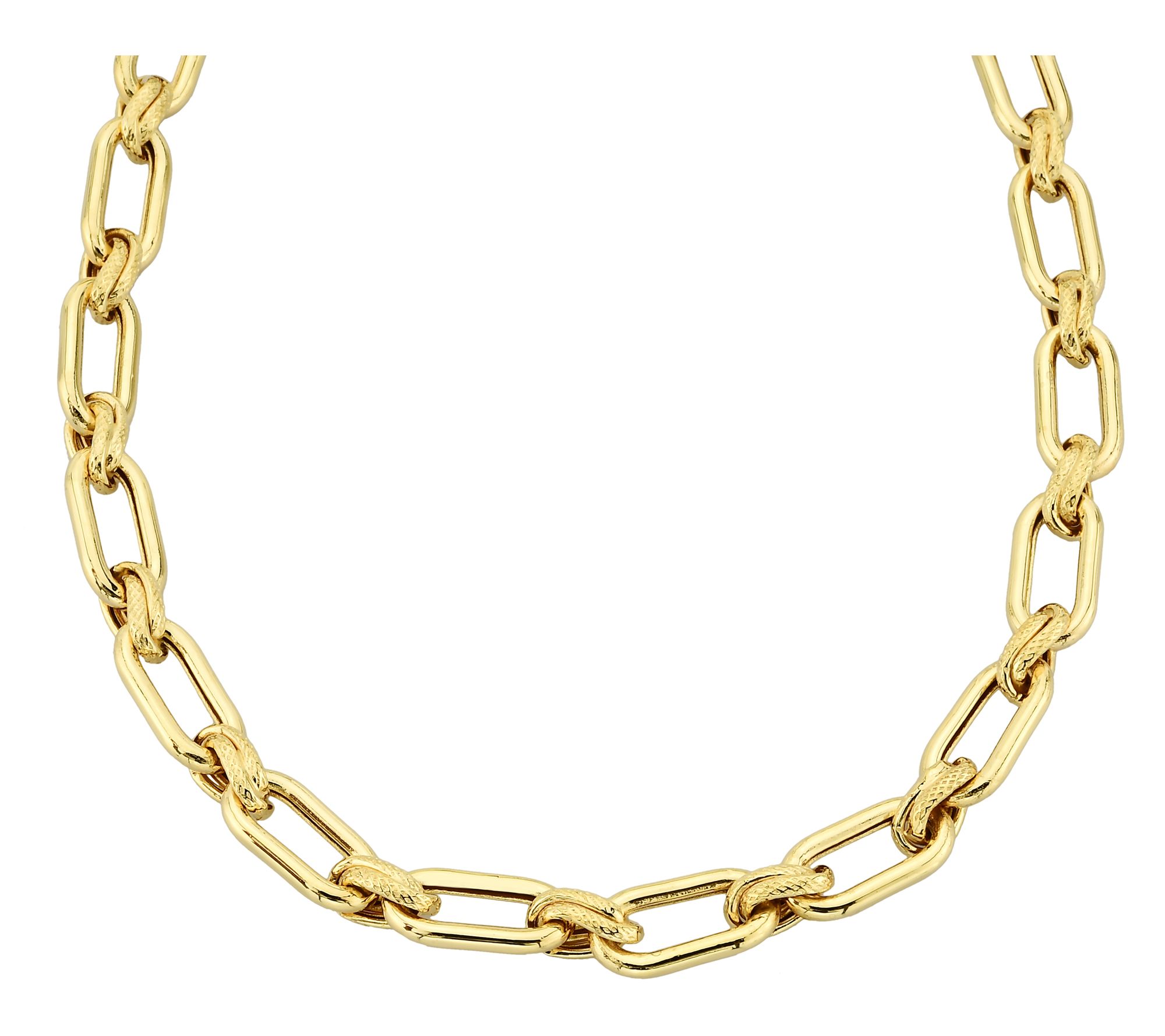 Adorna 14K Gold Status Chain Link Necklace