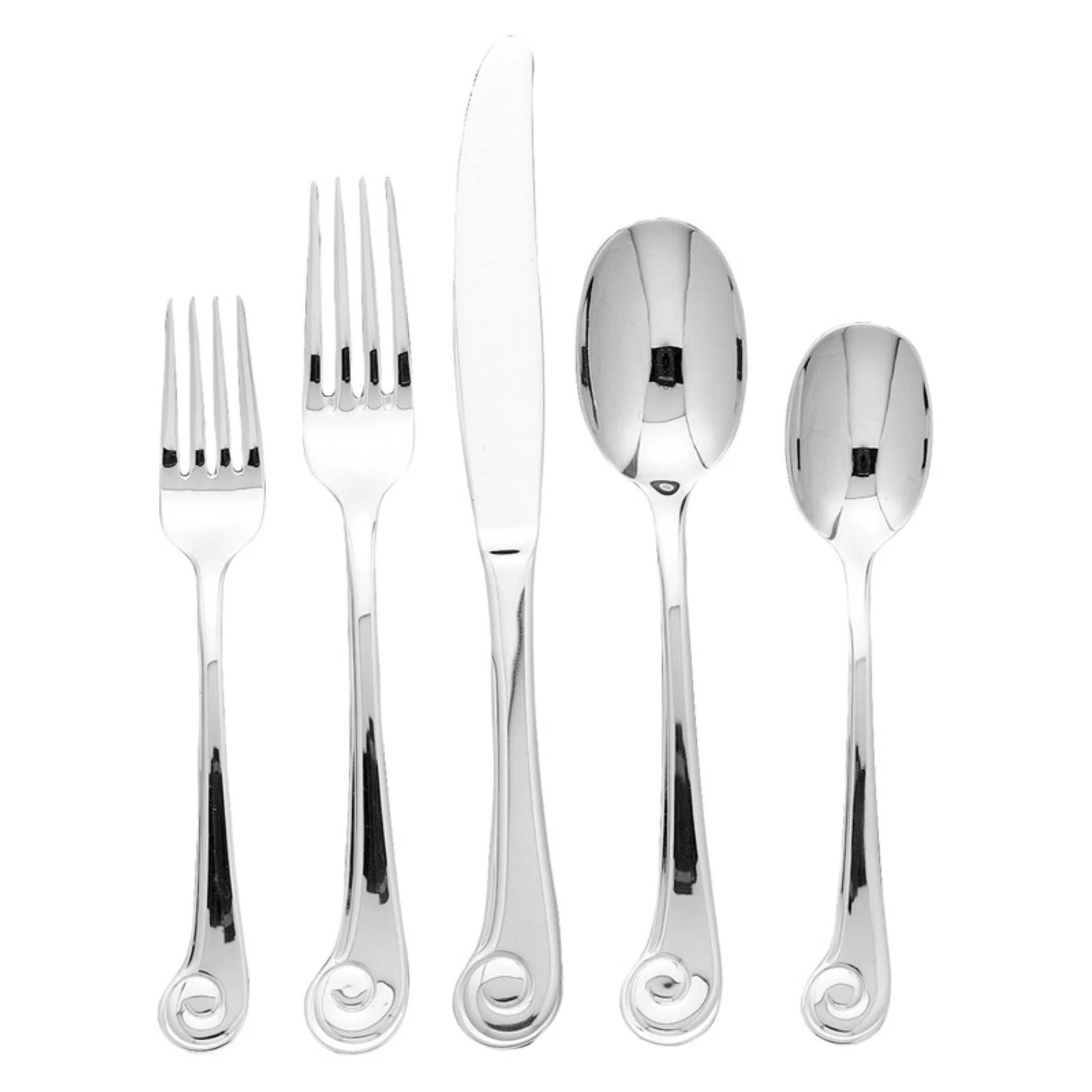 Ginkgo Sanibel Surf 45 Piece Flatware Set
