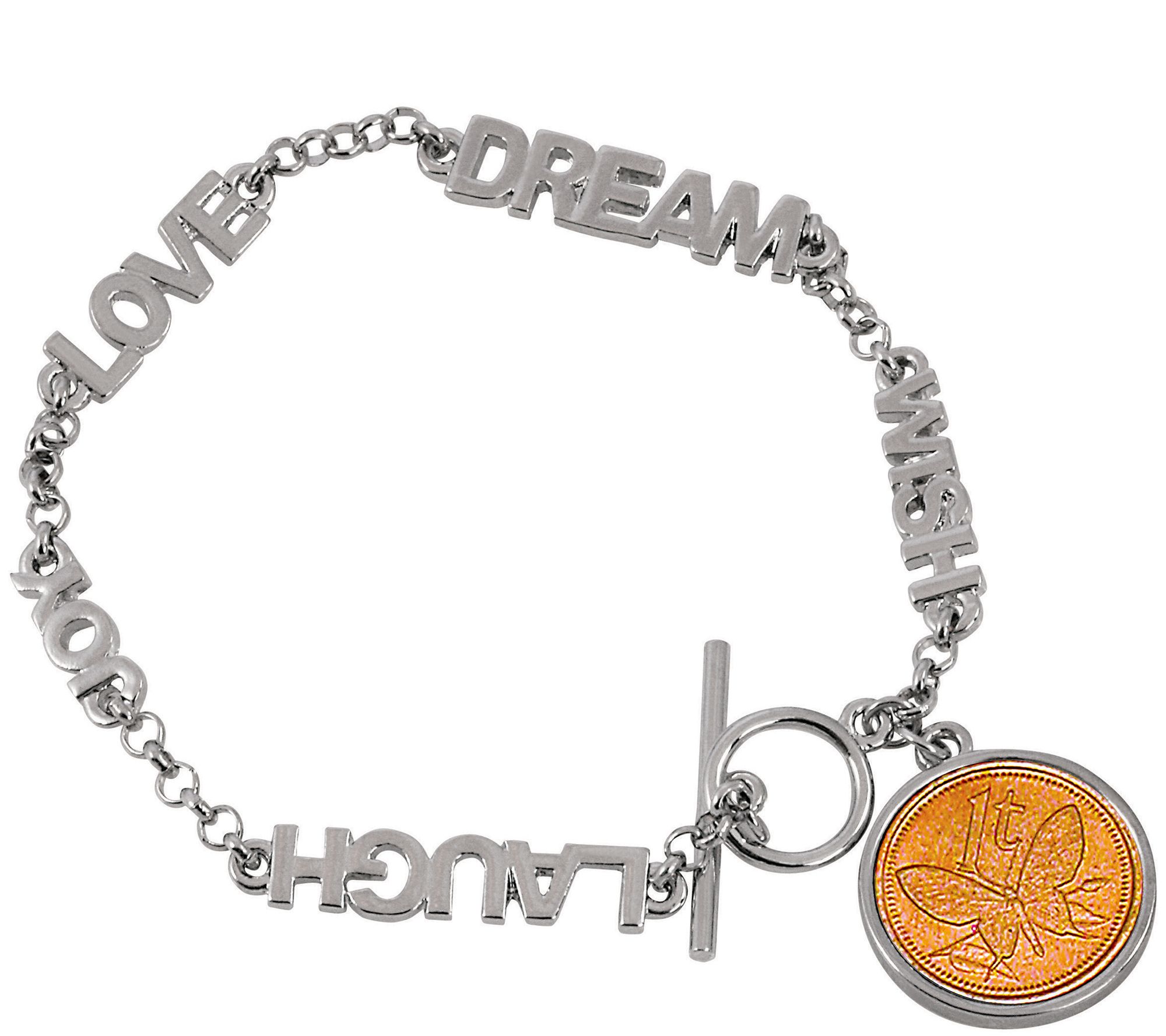 American Coin Treasures Inspirational ButterflyCoin Bracelet